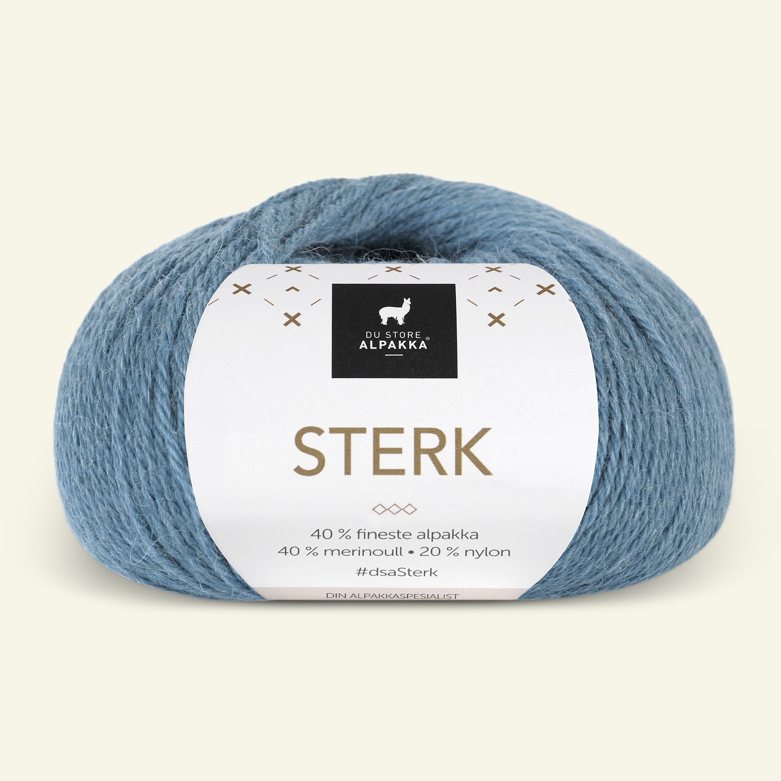 Du Store Alpakka, alpaca merino mixed yarn "Sterk", light denim (901) 90000694_pack