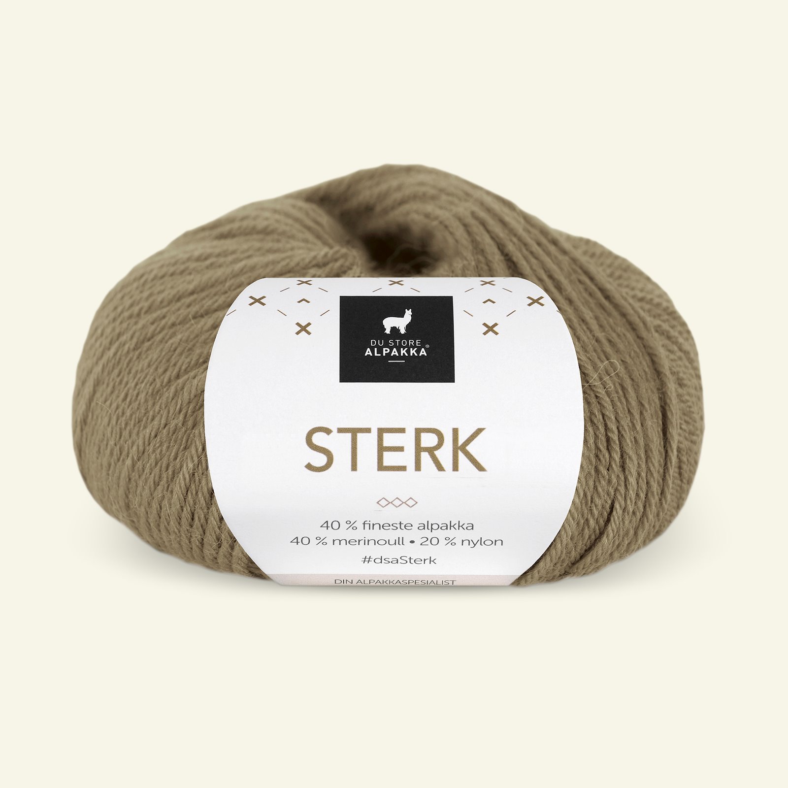 Du Store Alpakka, alpaca merino mixed yarn "Sterk", light olive (917) 90000709_pack
