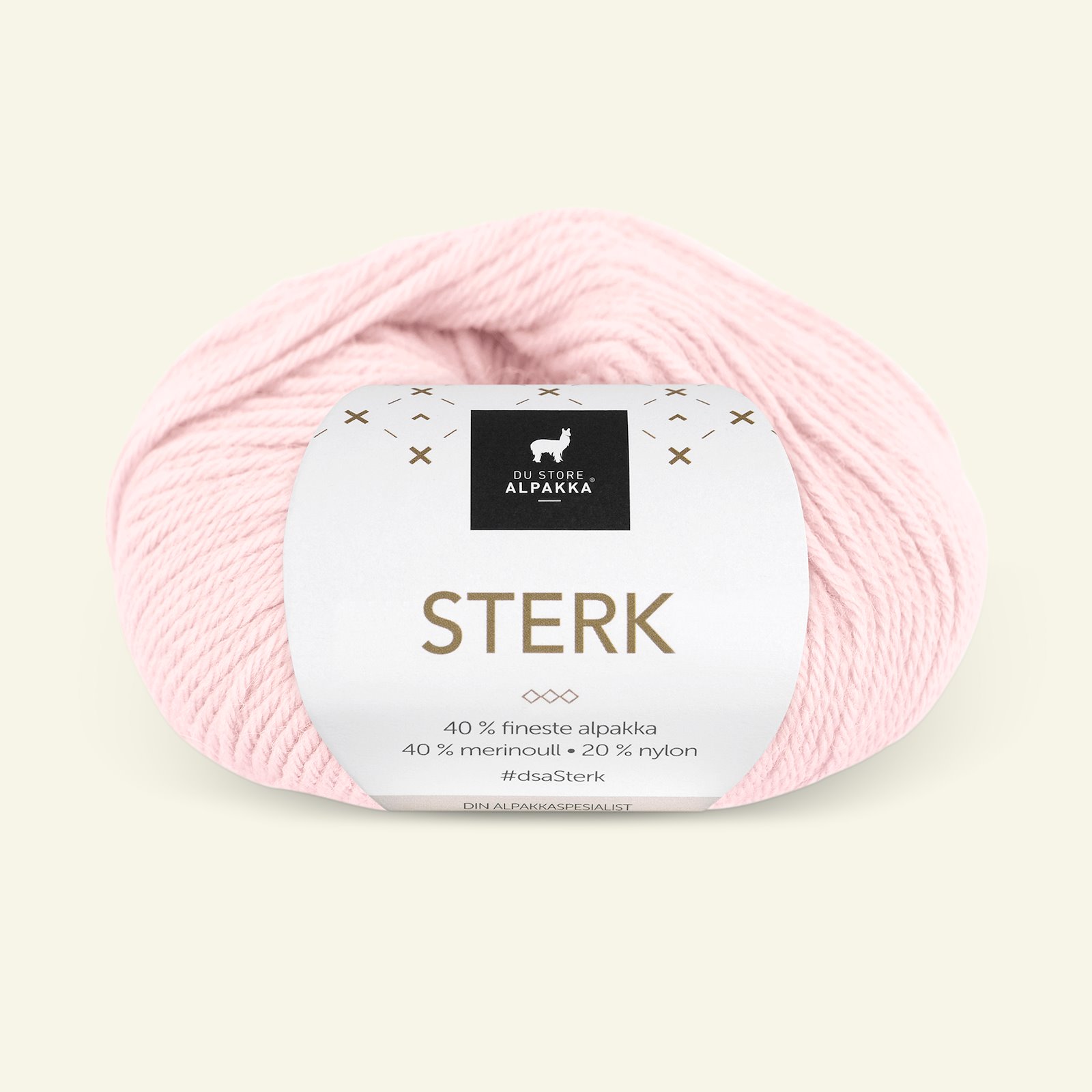 Du Store Alpakka, alpaca merino mixed yarn "Sterk", light rose (910) 90000702_pack