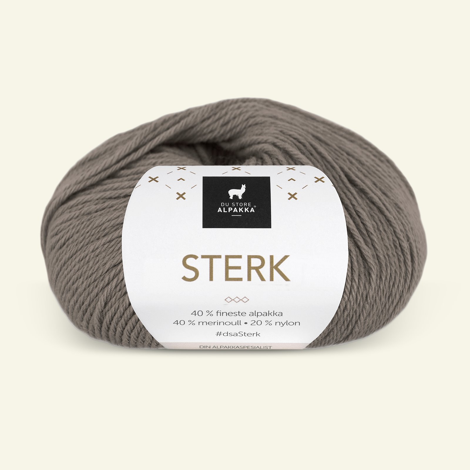 Du Store Alpakka, alpaca merino mixed yarn "Sterk", mole (908) 90000700_pack