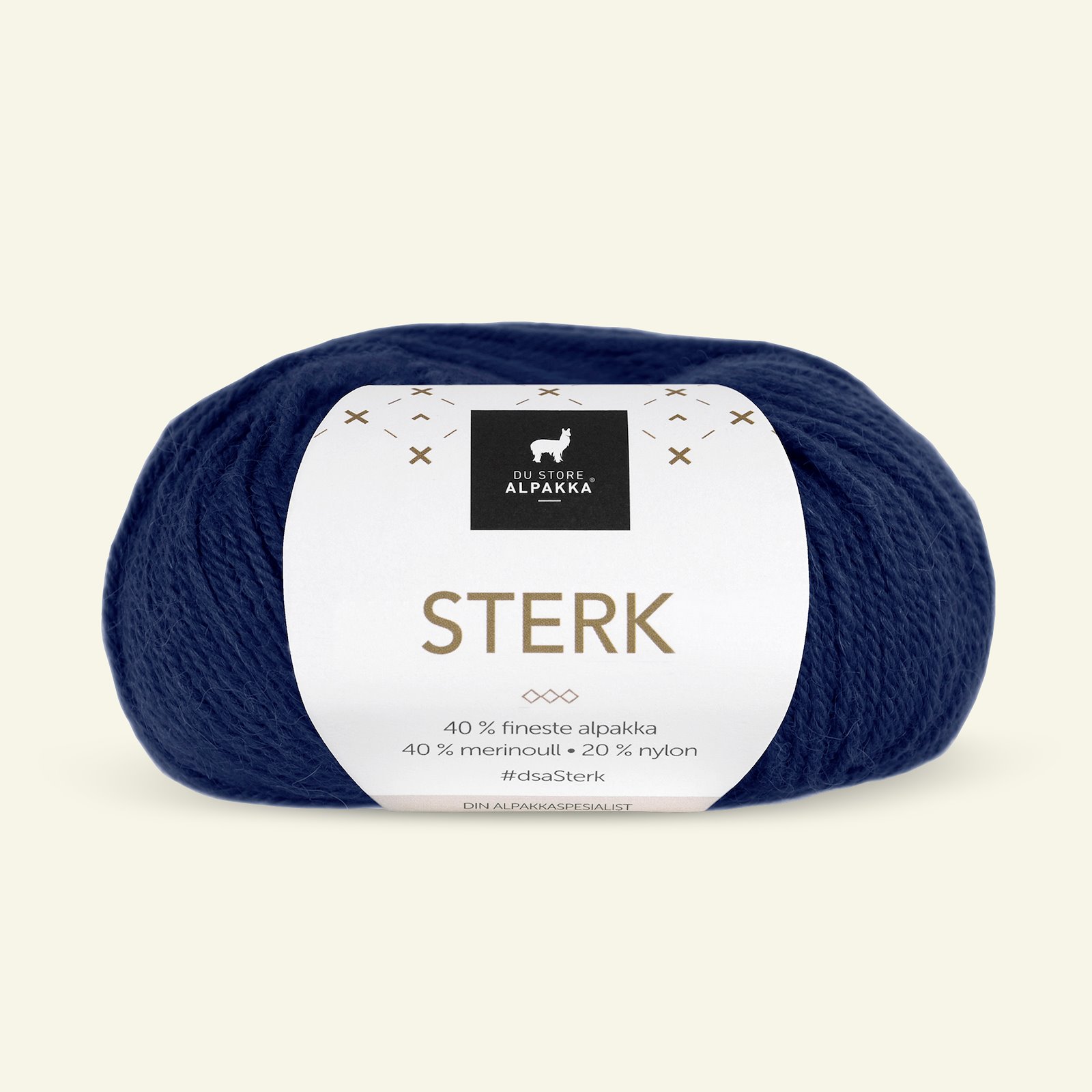 Du Store Alpakka, alpaca merino mixed yarn "Sterk", navy blue (827) 90000667_pack