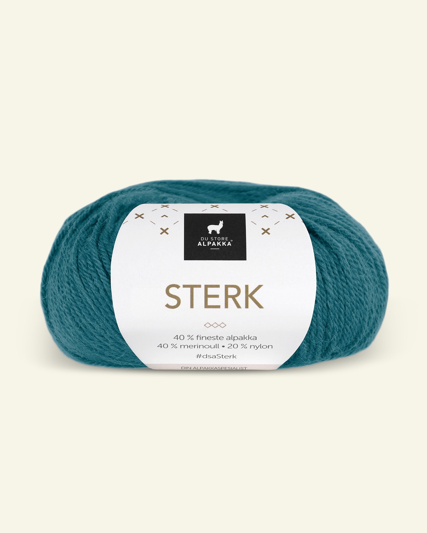 Du Store Alpakka, alpaca merino mixed yarn "Sterk", petrol green (857) 90000680_pack