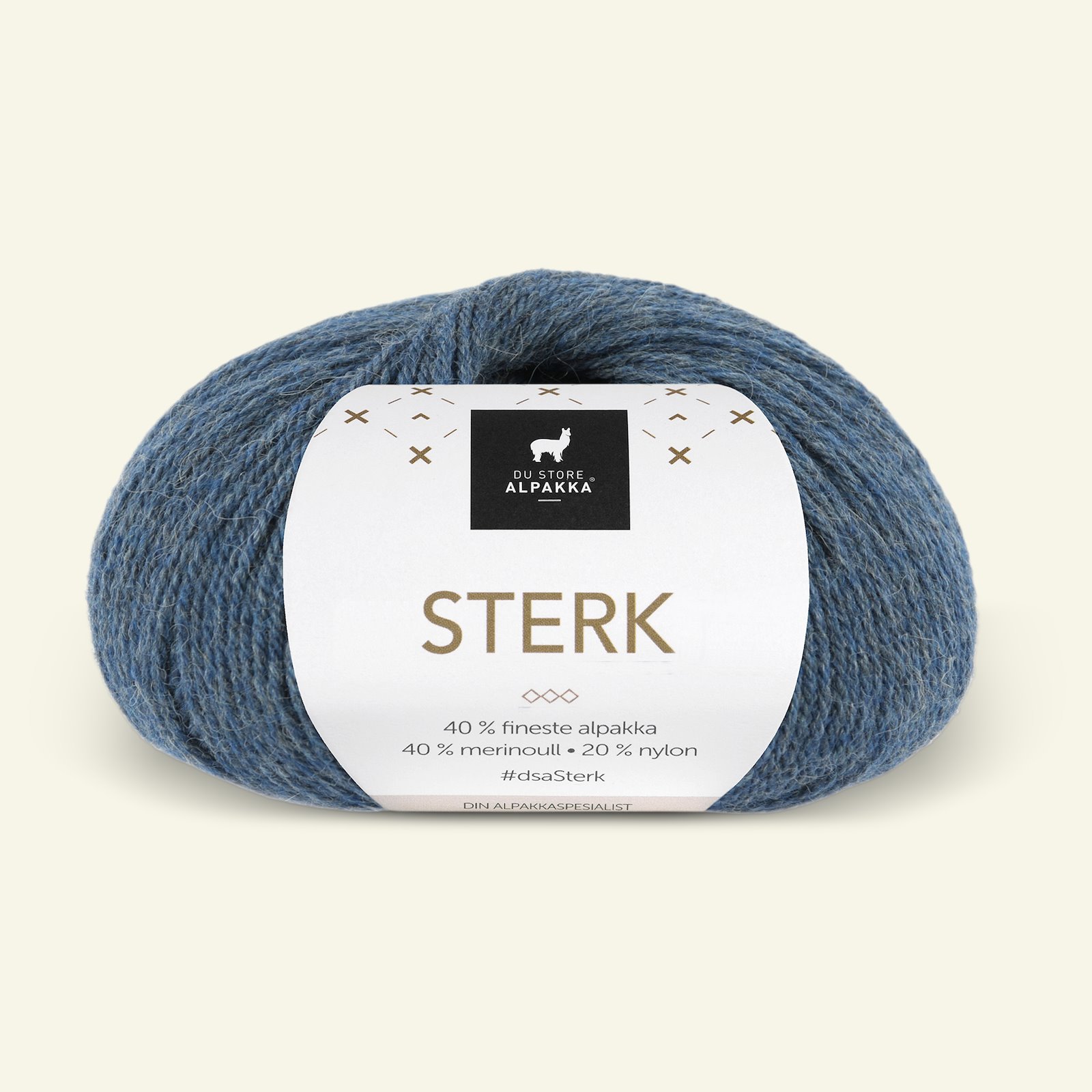 Du Store Alpakka, alpaca merino mixed yarn "Sterk", petroleum melange (885) 90000687_pack
