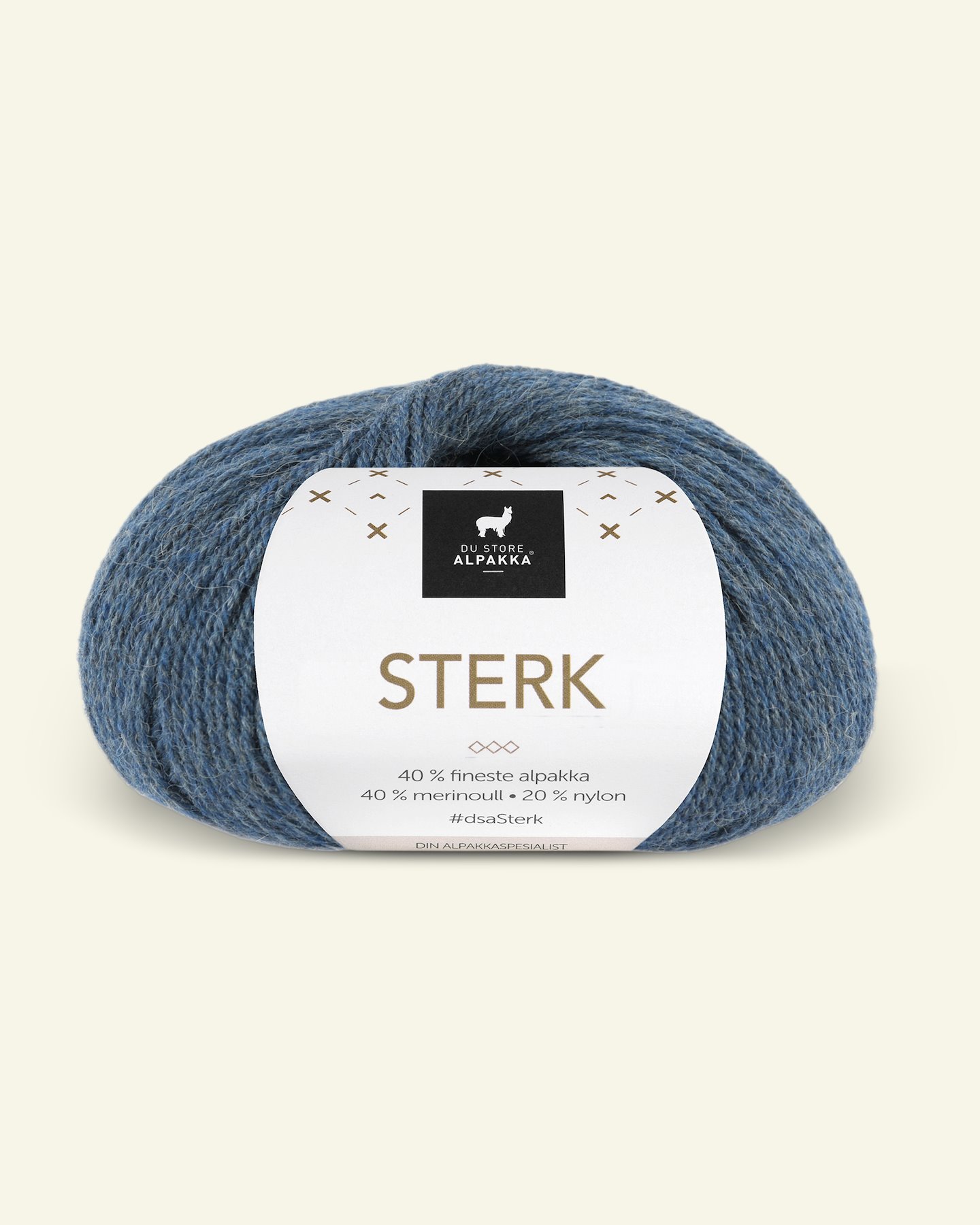 Du Store Alpakka, alpaca merino mixed yarn "Sterk", petroleum melange (885) 90000687_pack