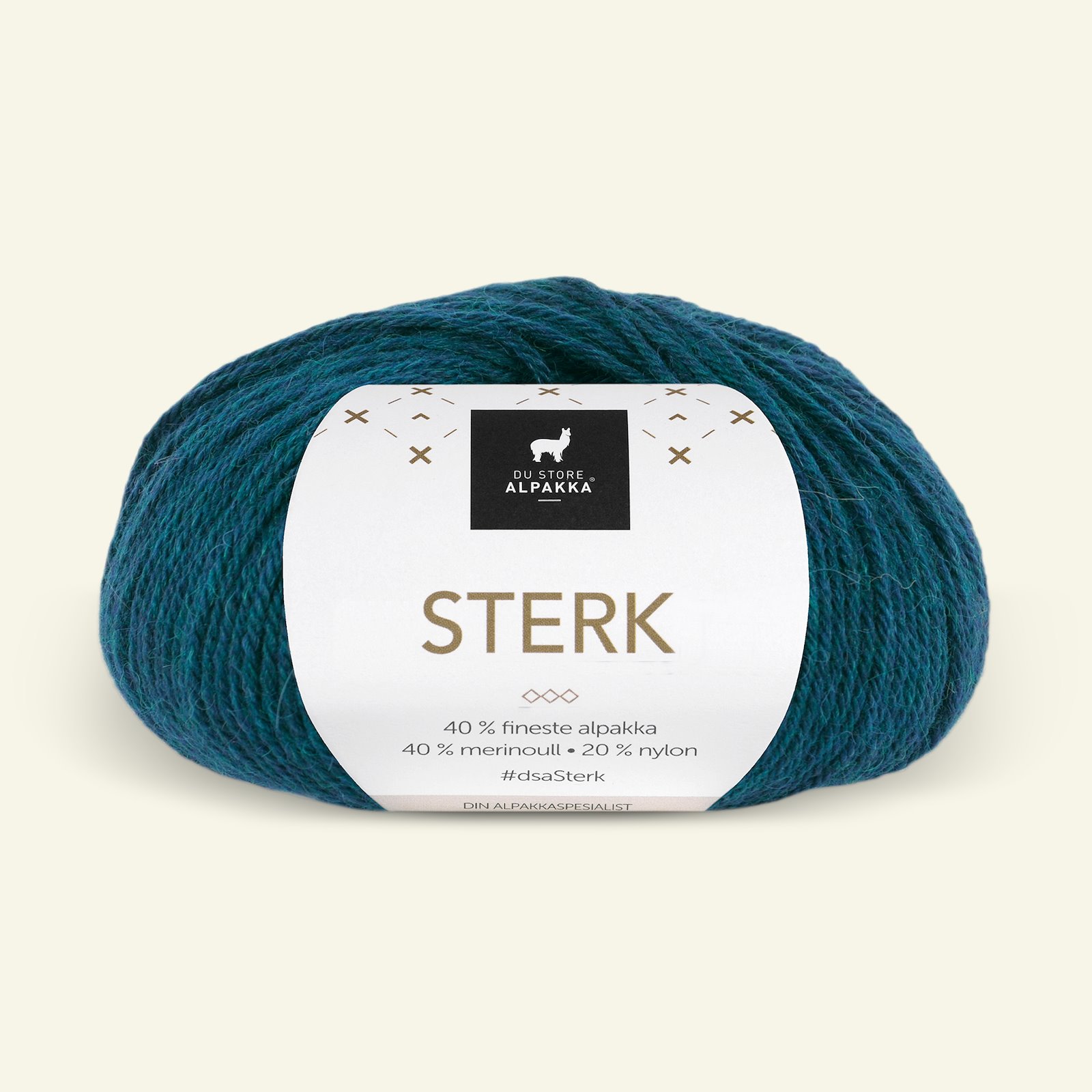 Du Store Alpakka, alpaca merino mixed yarn "Sterk", petroleum melange (887) 90000688_pack