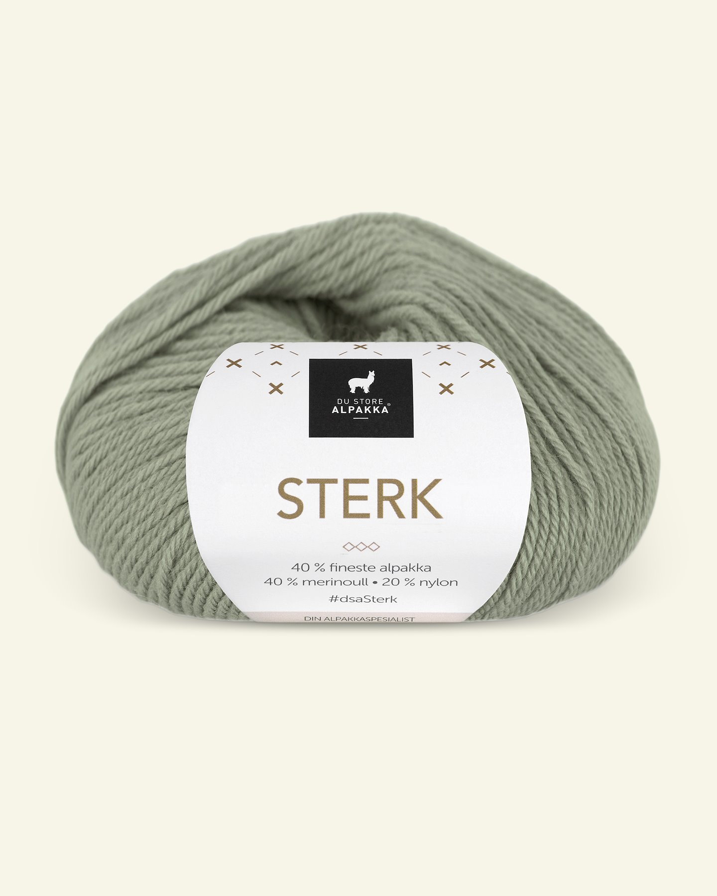 Du Store Alpakka, alpaca merino mixed yarn "Sterk", sage (916) 90000708_pack