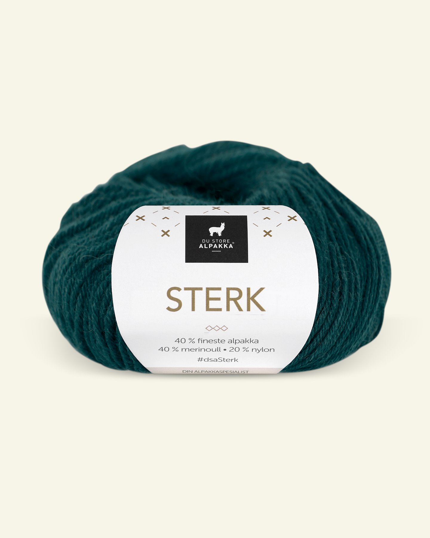 Du Store Alpakka, alpaca merino mixed yarn "Sterk", spruce green (906) 90000698_pack