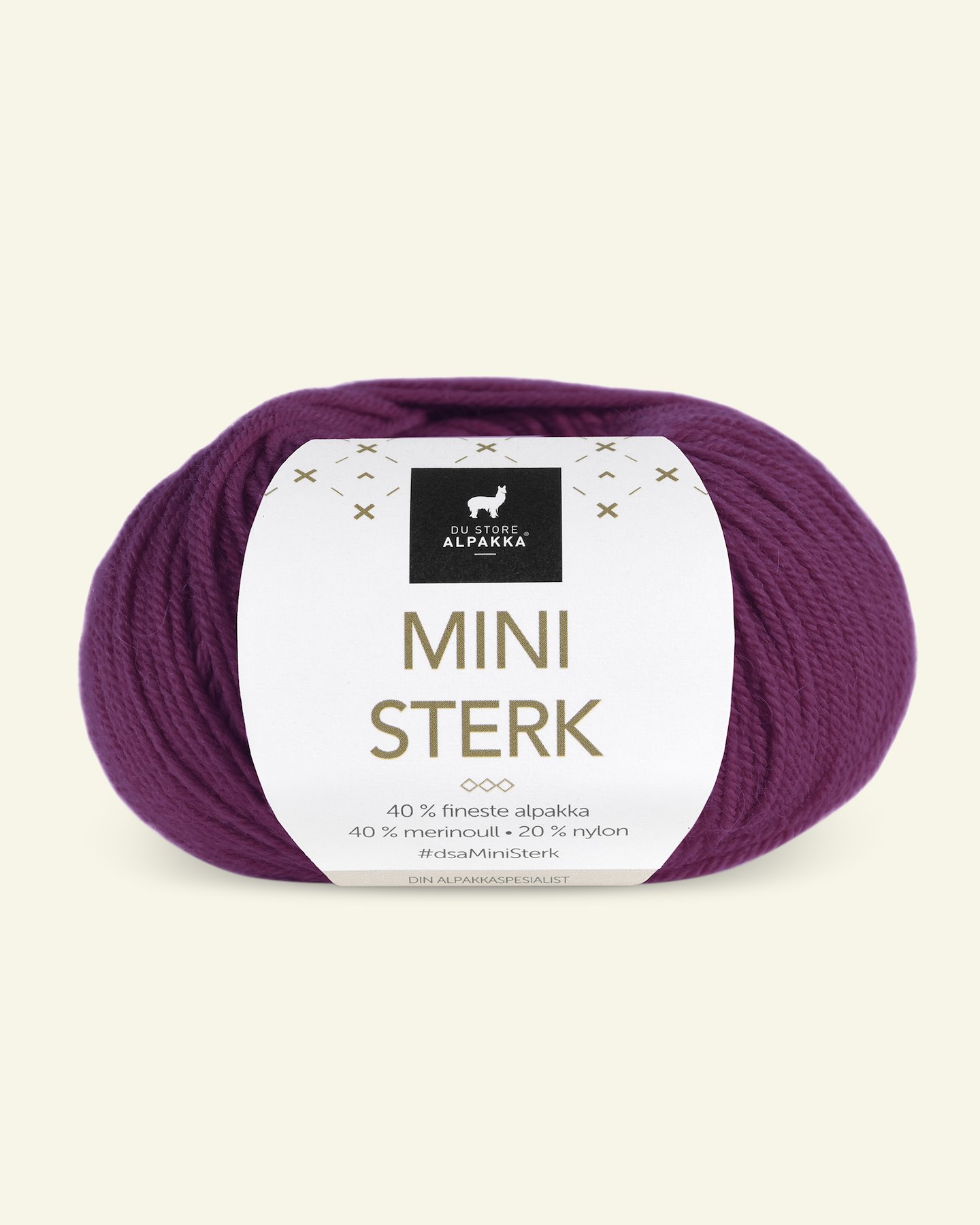 Du Store Alpakka, alpaca merino mixgarn "Mini Sterk", fuchsia (832) 90000631_pack