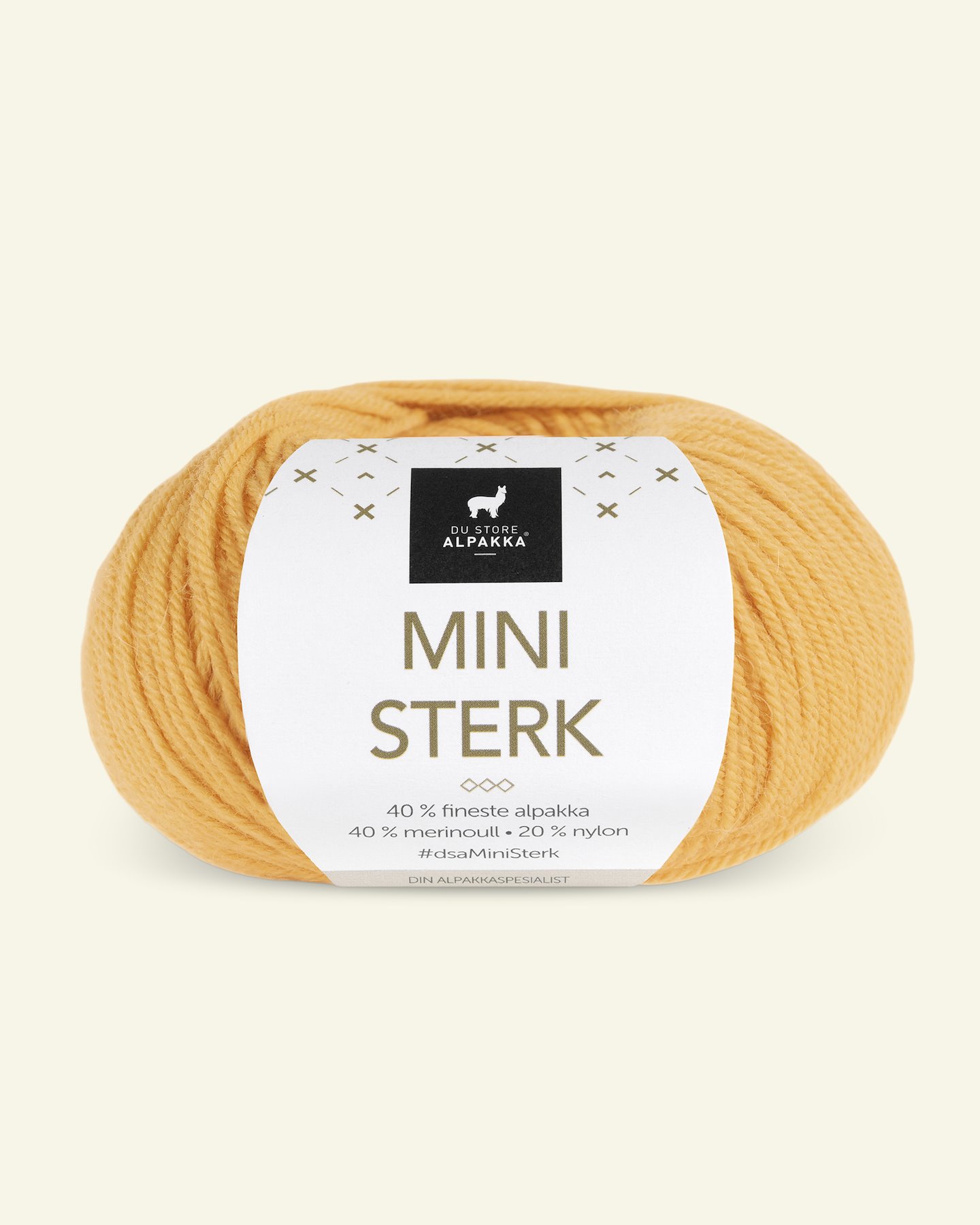 Du Store Alpakka, alpaca merino mixgarn "Mini Sterk", gul (855) 90000638_pack