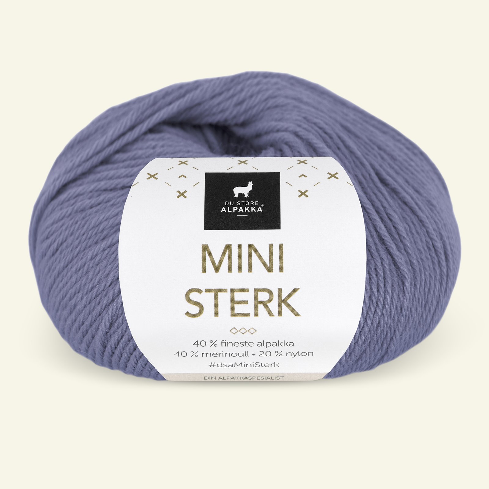 Du Store Alpakka, alpaca merino mixgarn "Mini Sterk", lavendel (909) 90000652_pack