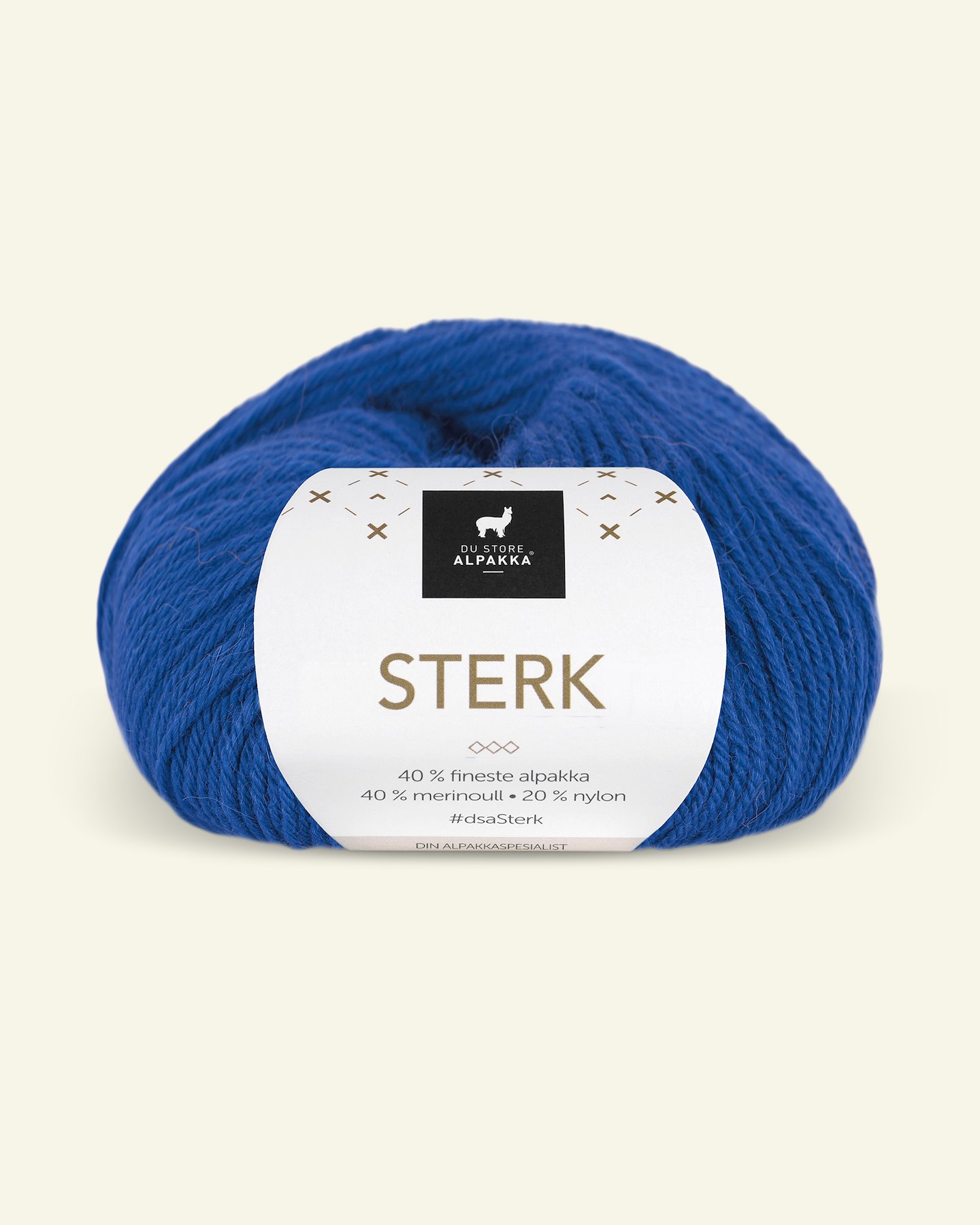 Du Store Alpakka, alpaca merino mixgarn "Sterk", cobolt blå (904) 90000696_pack