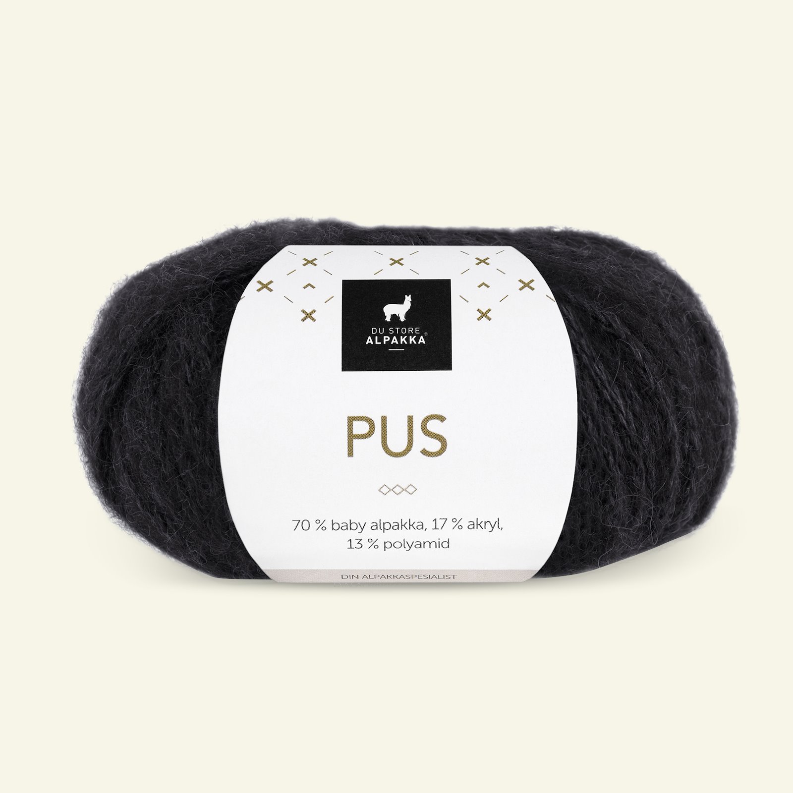 Du Store Alpakka, alpaca mixed yarn "Pus", black (4017) 90000720_pack