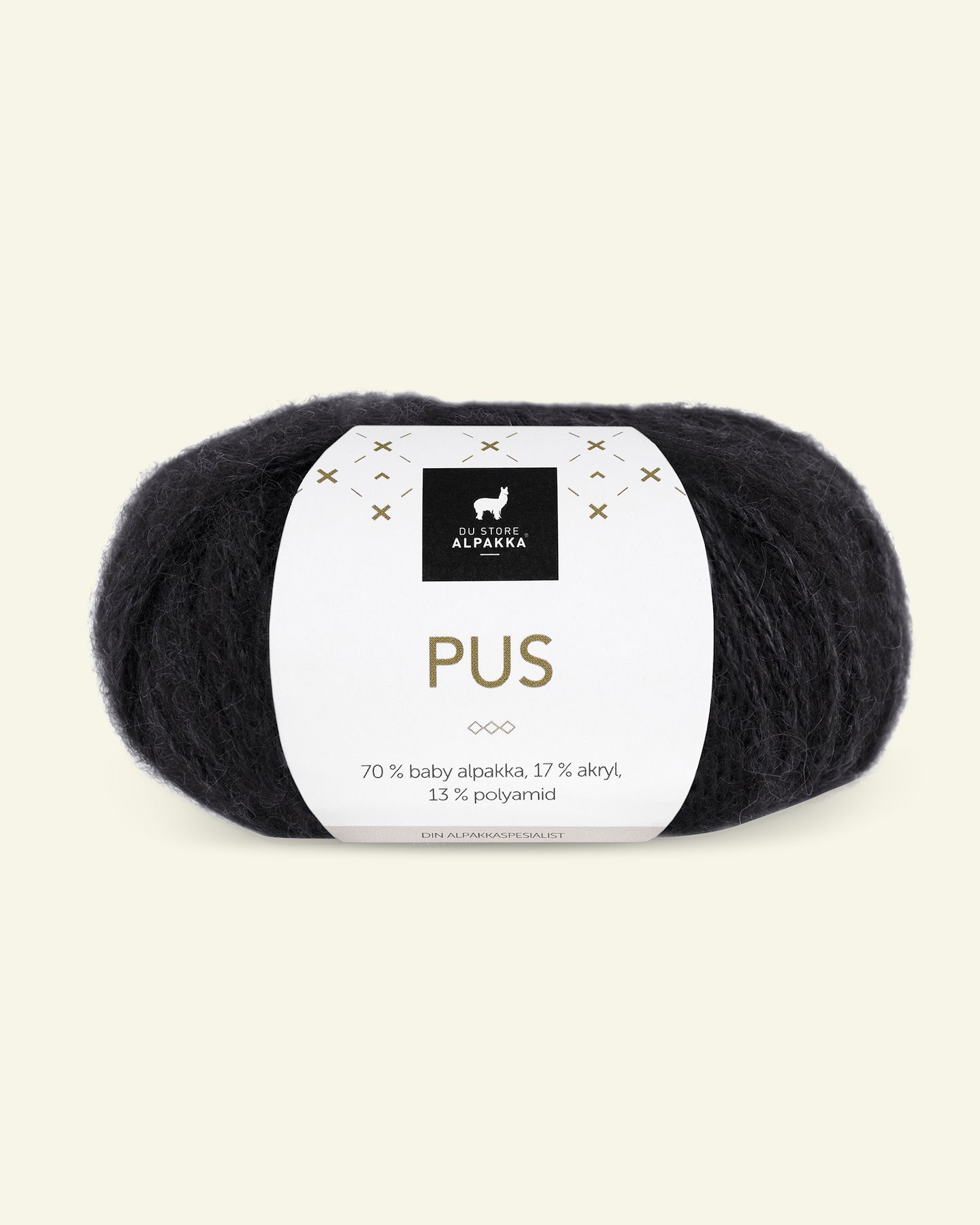 Du Store Alpakka, alpaca mixed yarn "Pus", black (4017) 90000720_pack