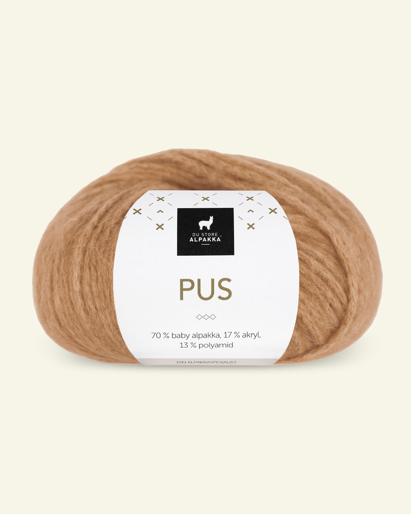 Du Store Alpakka, alpaca mixed yarn "Pus", caramel (4049) 90000732_pack