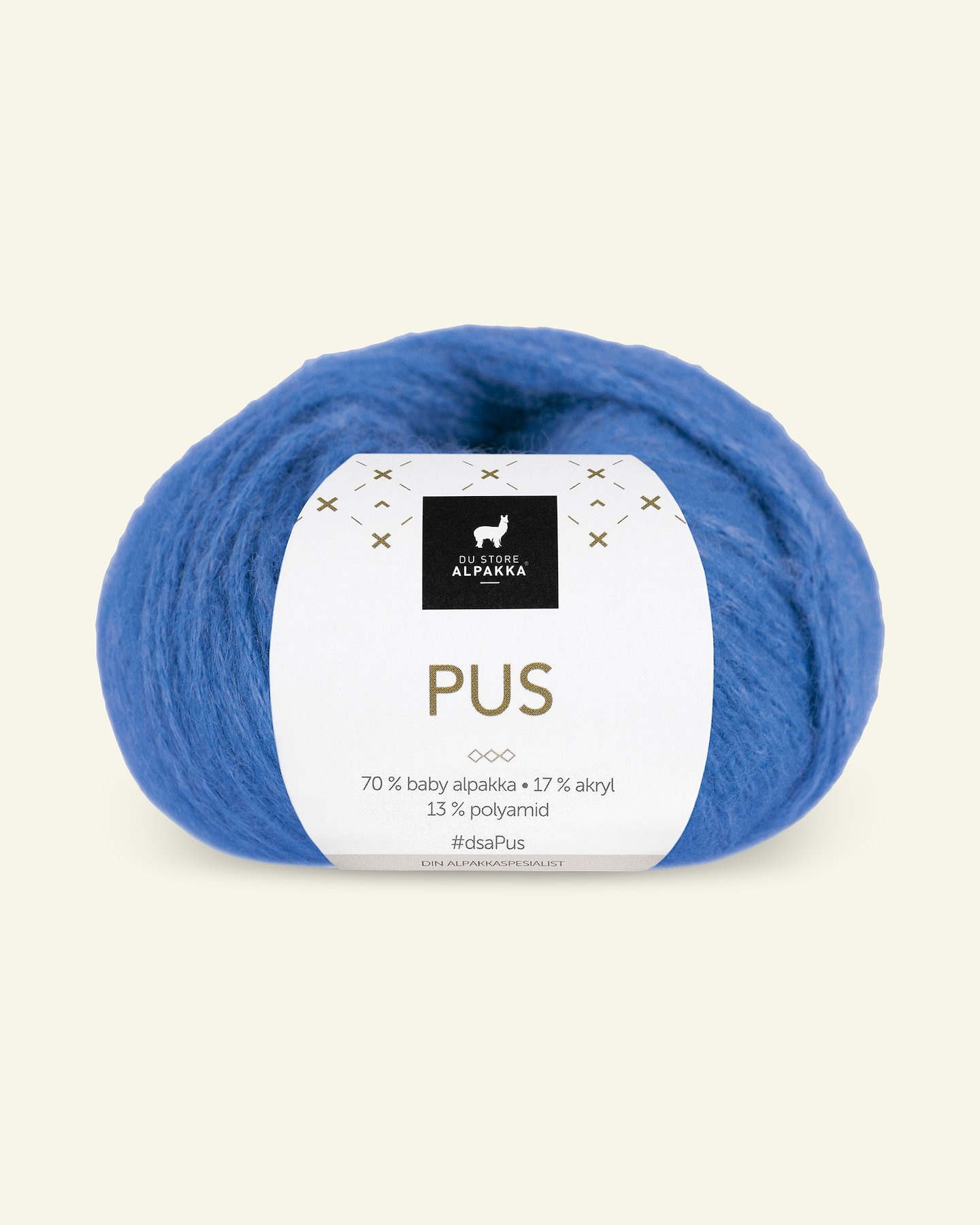 Du Store Alpakka, alpaca mixed yarn "Pus", cobolt blue (4058) 90000738_pack