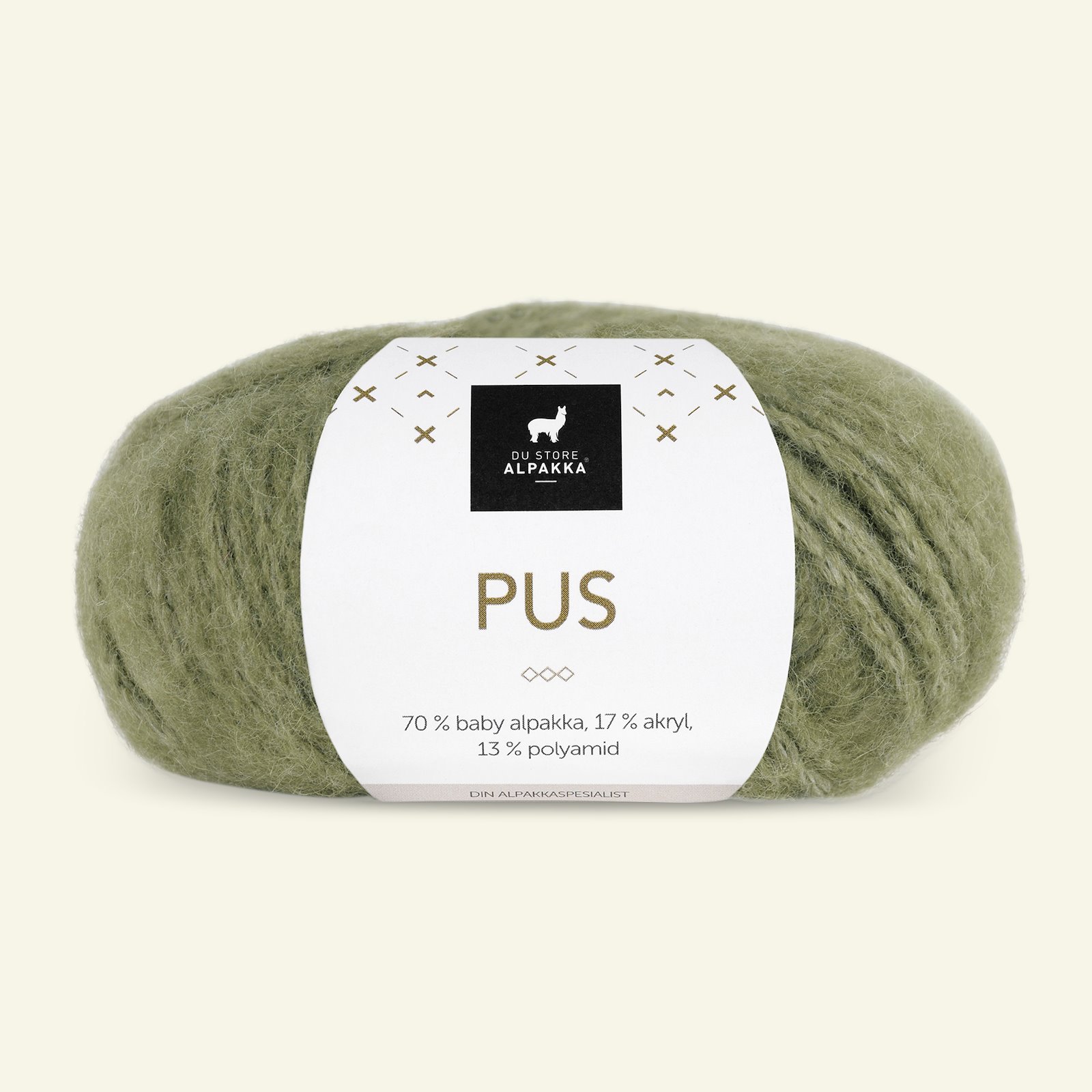 Du Store Alpakka, alpaca mixed yarn "Pus", dark lime (4014) 90000719_pack