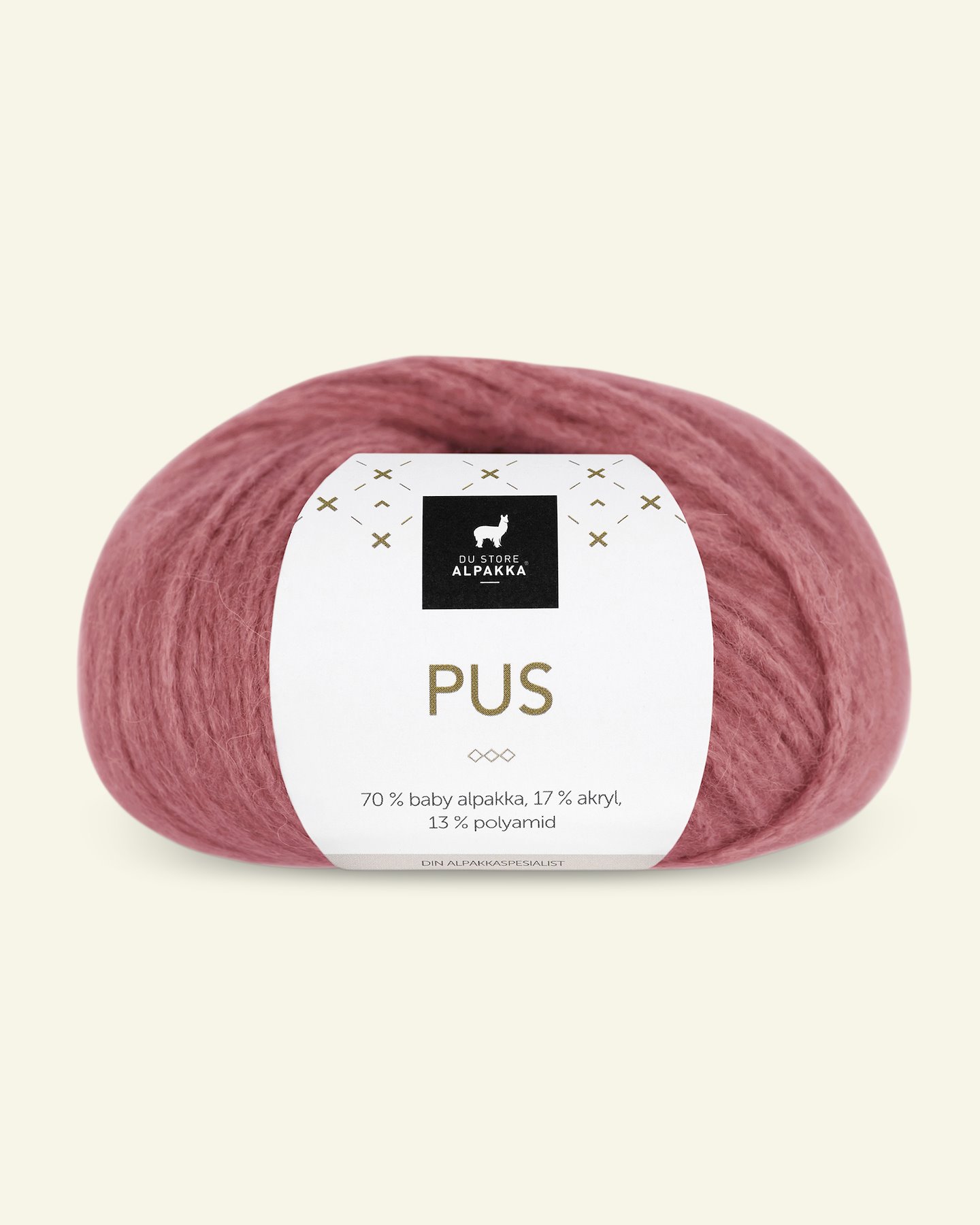 Du Store Alpakka, alpaca mixed yarn "Pus", light winered (4048) 90000731_pack