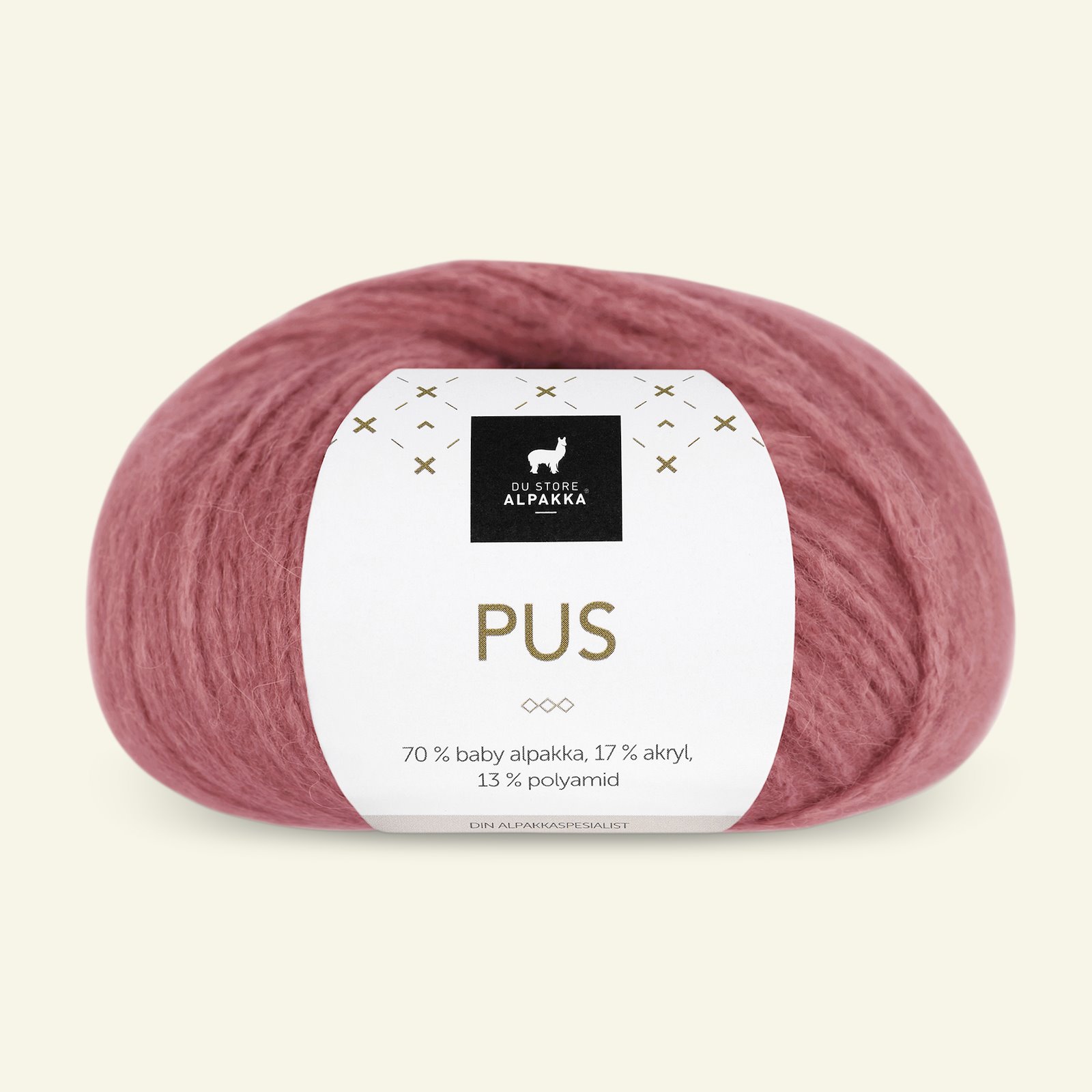 Du Store Alpakka, alpaca mixed yarn "Pus", light winered (4048) 90000731_pack