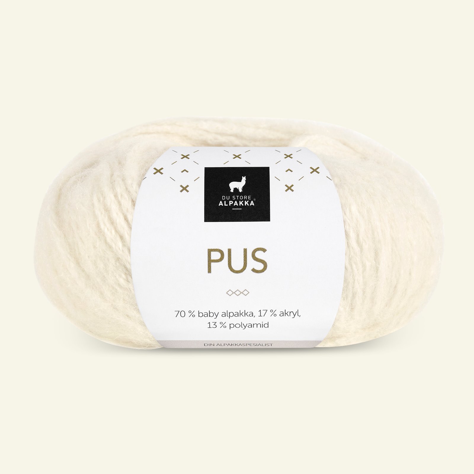 Du Store Alpakka, alpaca mixed yarn "Pus", offwhite (4001) 90000711_pack
