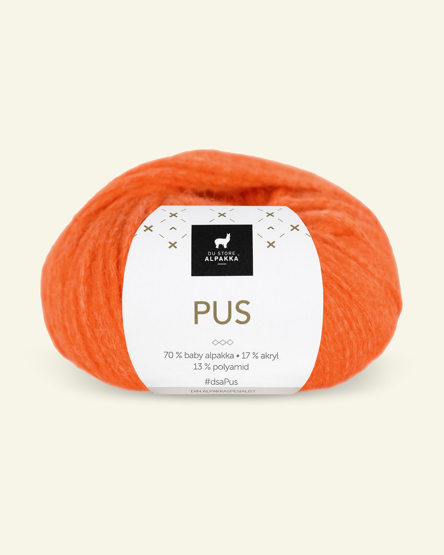 Du Store Alpakka, alpaca mixed yarn "Pus", orange (4059) 90000739_pack