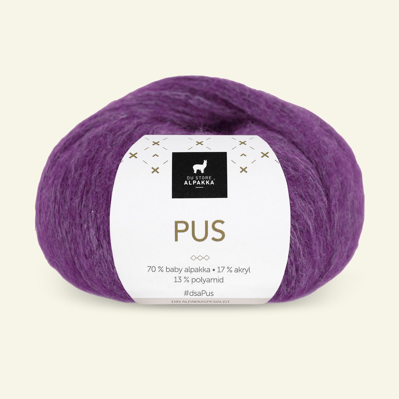 Du Store Alpakka, alpaca mixed yarn "Pus", purple (4060) 90000740_pack