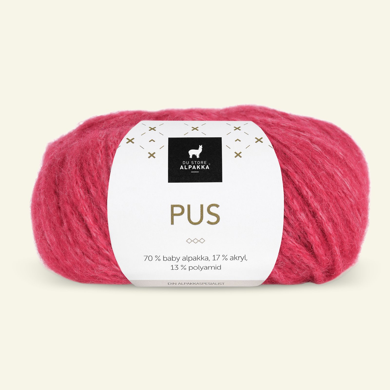 Du Store Alpakka, alpaca mixed yarn "Pus", raspberry red (4018) 90000721_pack