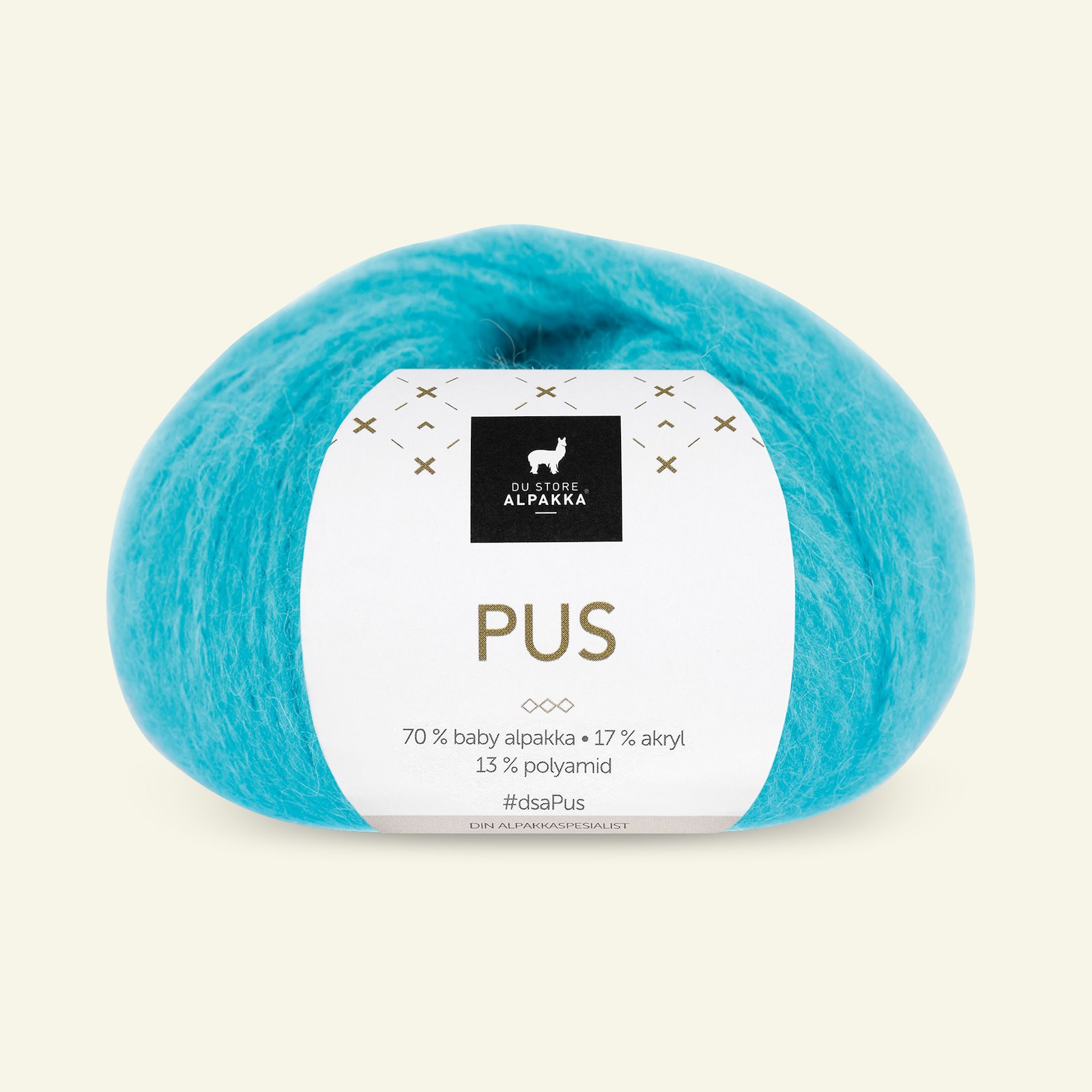 Du Store Alpakka, alpaca mixed yarn "Pus", turquise (4057) 90000737_pack