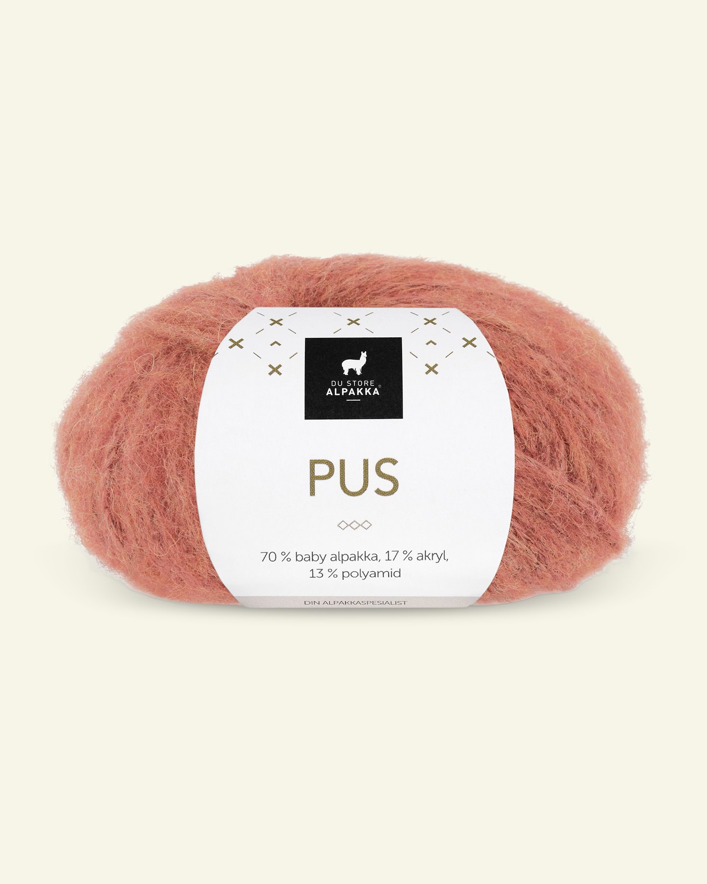 Du Store Alpakka, alpaca mixed yarn "Pus", warm orange (4034) 90000727_pack