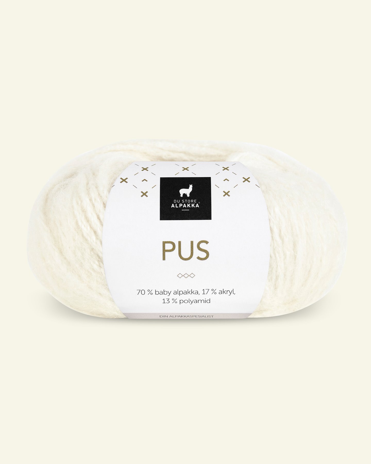 Du Store Alpakka, alpaca mixed yarn "Pus", white (4031) 90000724_pack