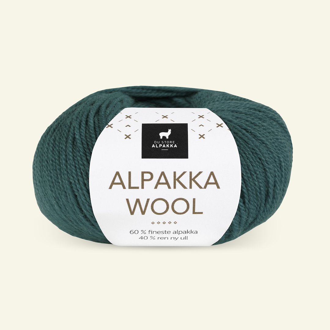 Billede af Du Store Alpakka, alpaca uldgarn "Alpakka Wool", blågrøn (524)