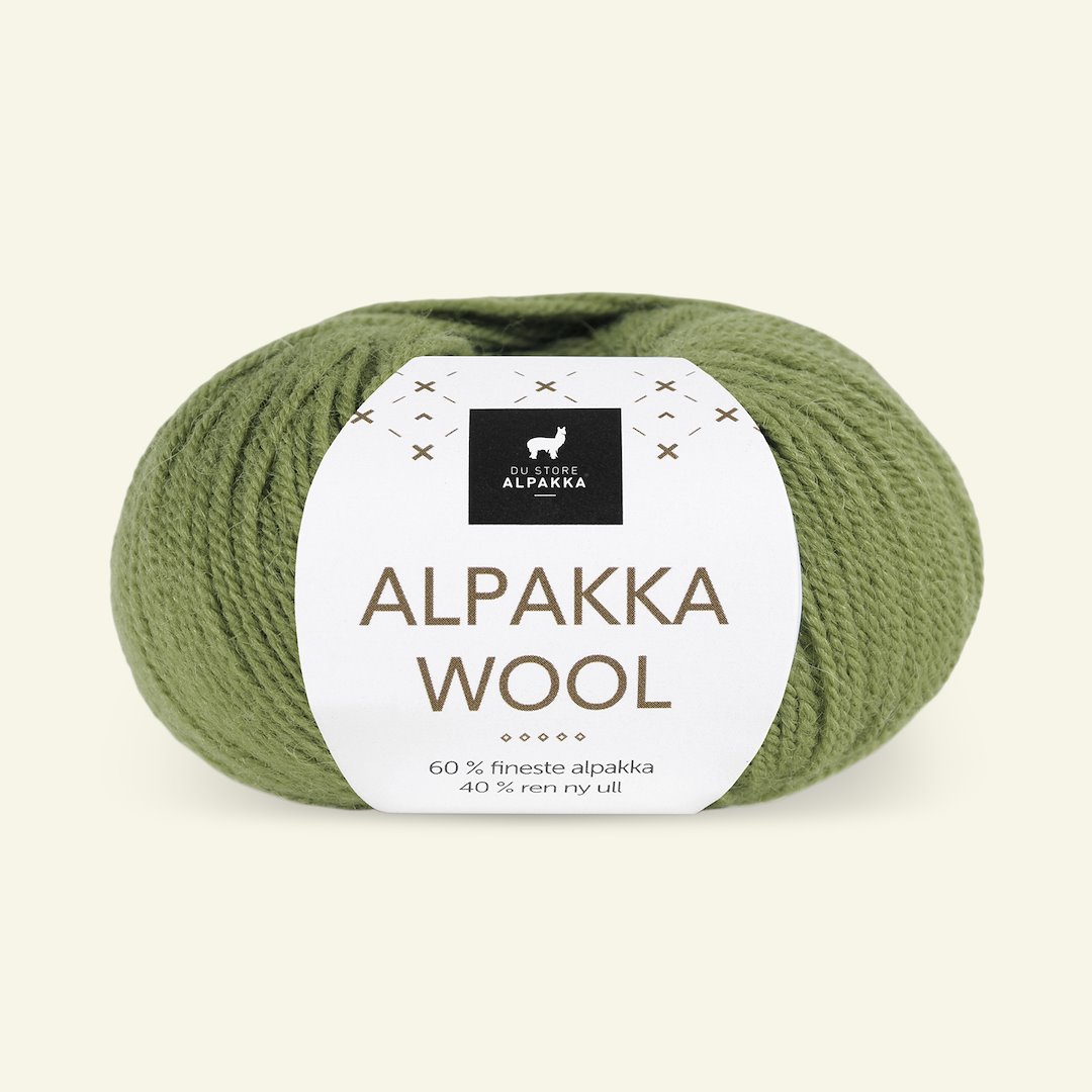 Se Du Store Alpakka, alpaca uldgarn "Alpakka Wool", grøn (518) hos Selfmade