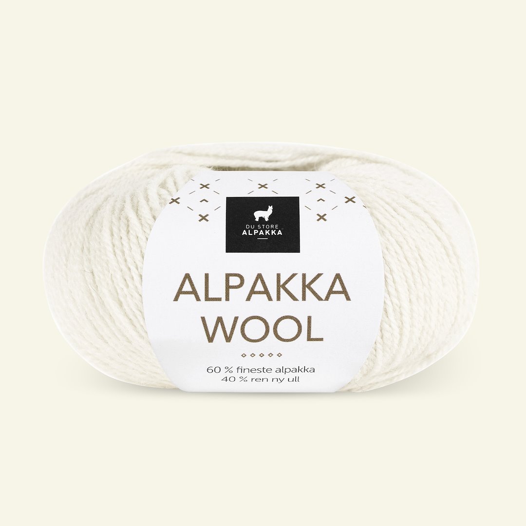 Billede af Du Store Alpakka, alpaca uldgarn "Alpakka Wool", hvid (533)