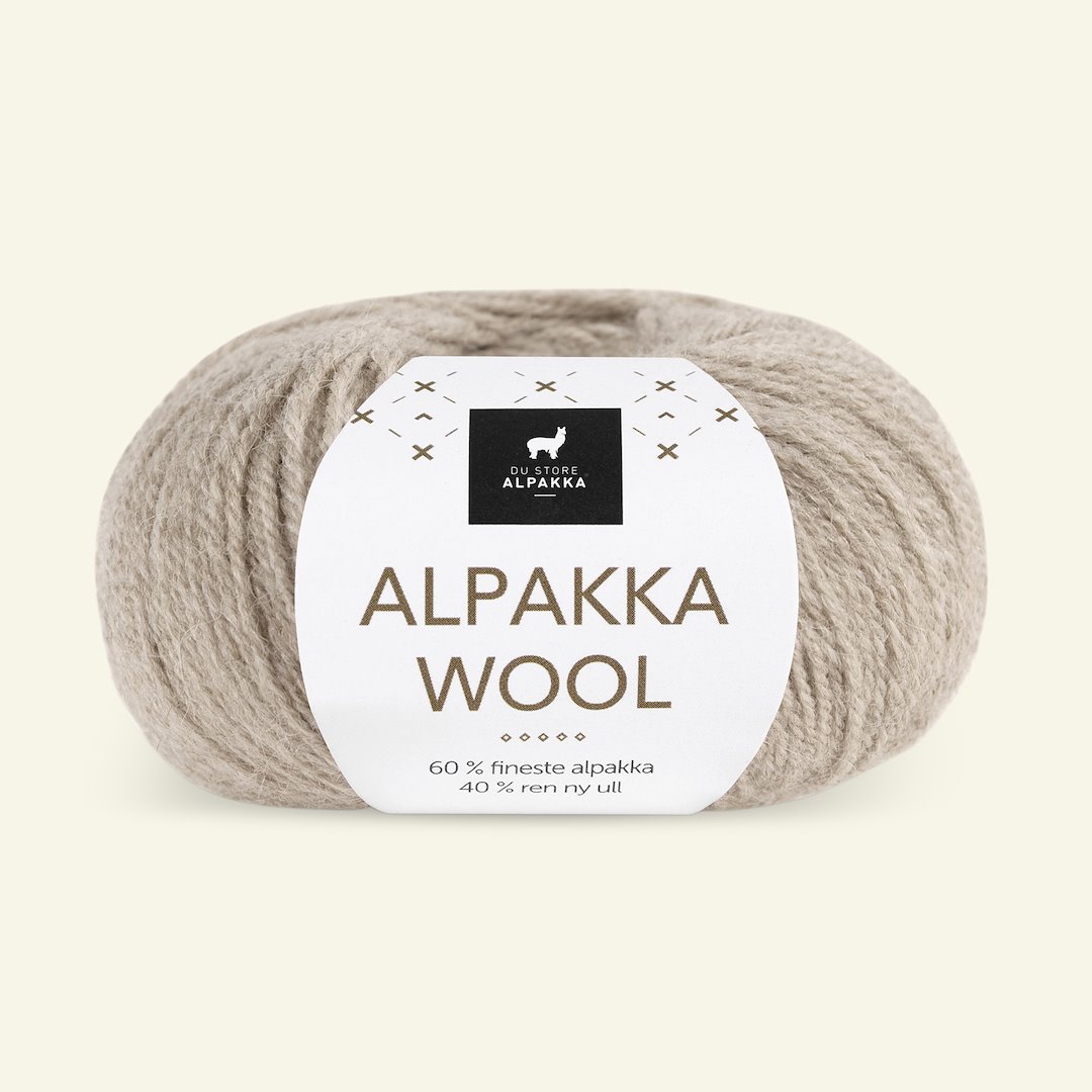 Billede af Du Store Alpakka, alpaca uldgarn "Alpakka Wool", lys beige (505)