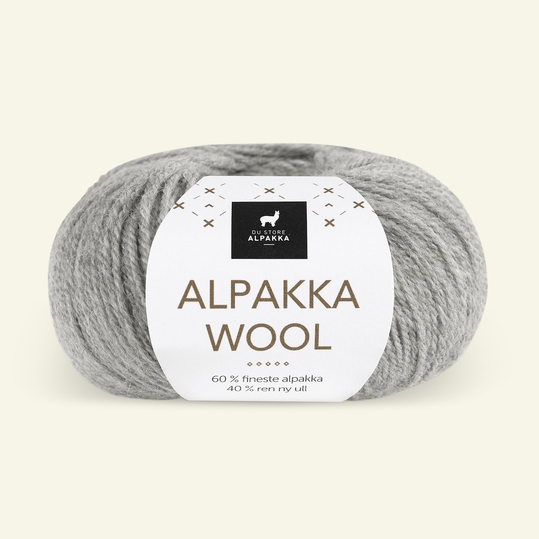 Billede af Du Store Alpakka, alpaca uldgarn "Alpakka Wool", lys grå (502)