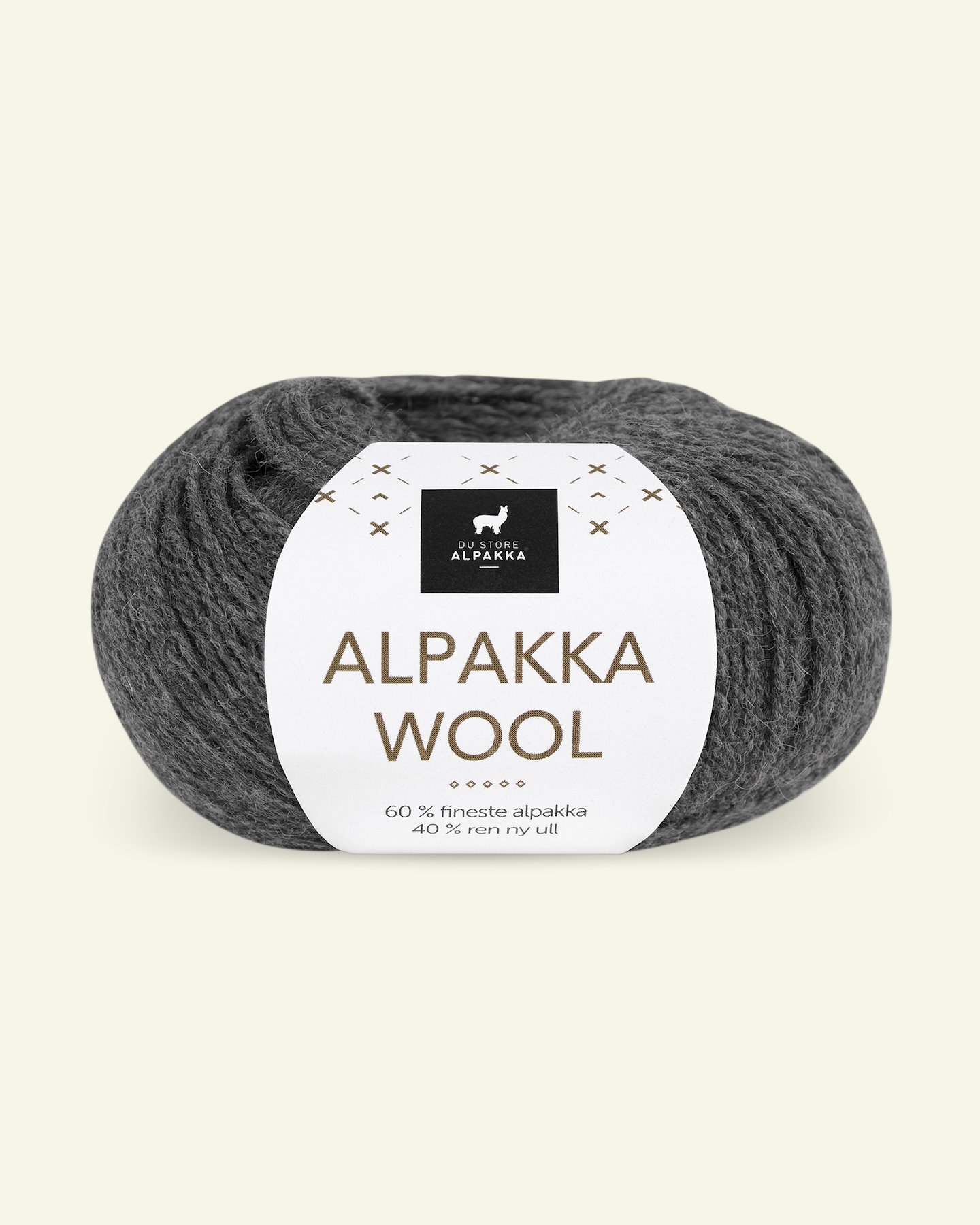 Du Store Alpakka, alpaca uldgarn "Alpakka Wool", mørk grå (503) 90000549_pack