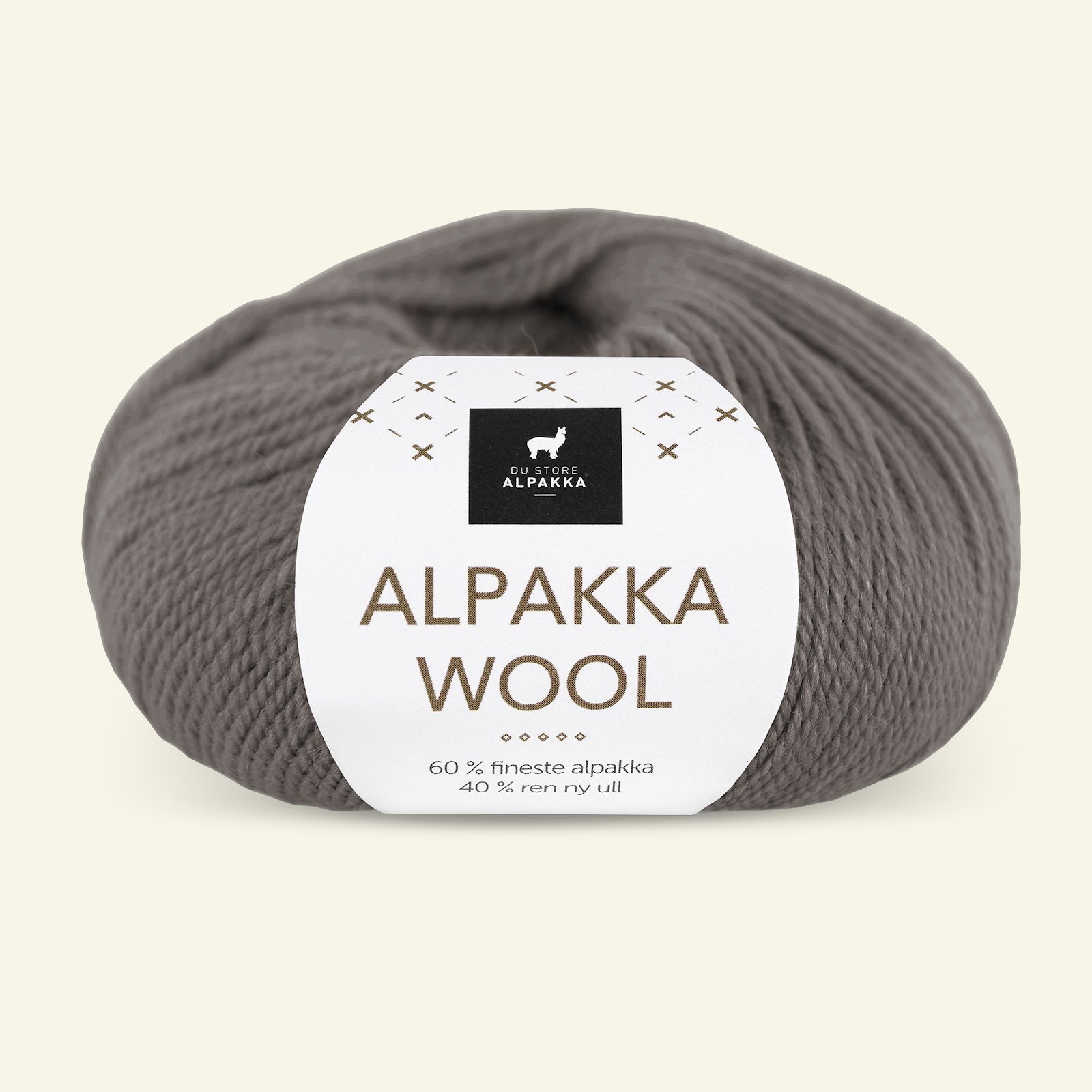 Du Store Alpakka, alpaca uldgarn "Alpakka Wool", muldvarp (552) 90000569_pack