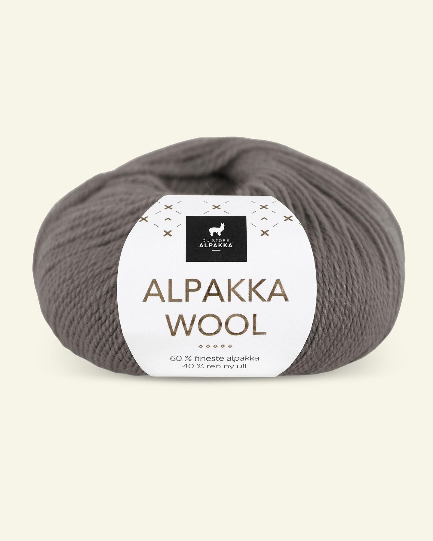 Du Store Alpakka, alpaca uldgarn "Alpakka Wool", muldvarp (552) 90000569_pack