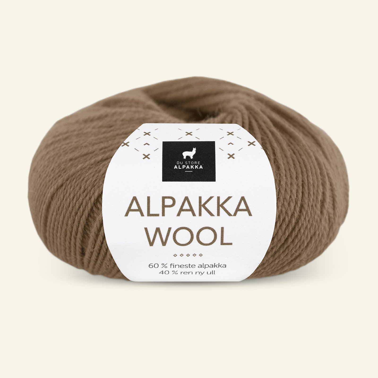 Du Store Alpakka, alpaca uldgarn "Alpakka Wool", nøddebrun (549) 90000566_pack