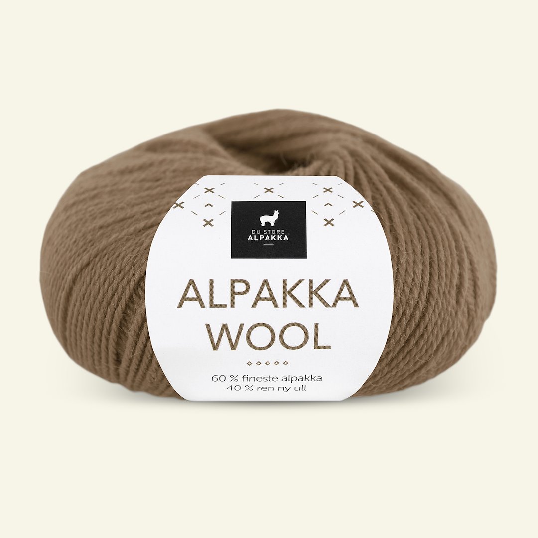 Billede af Du Store Alpakka, alpaca uldgarn "Alpakka Wool", nøddebrun (549)