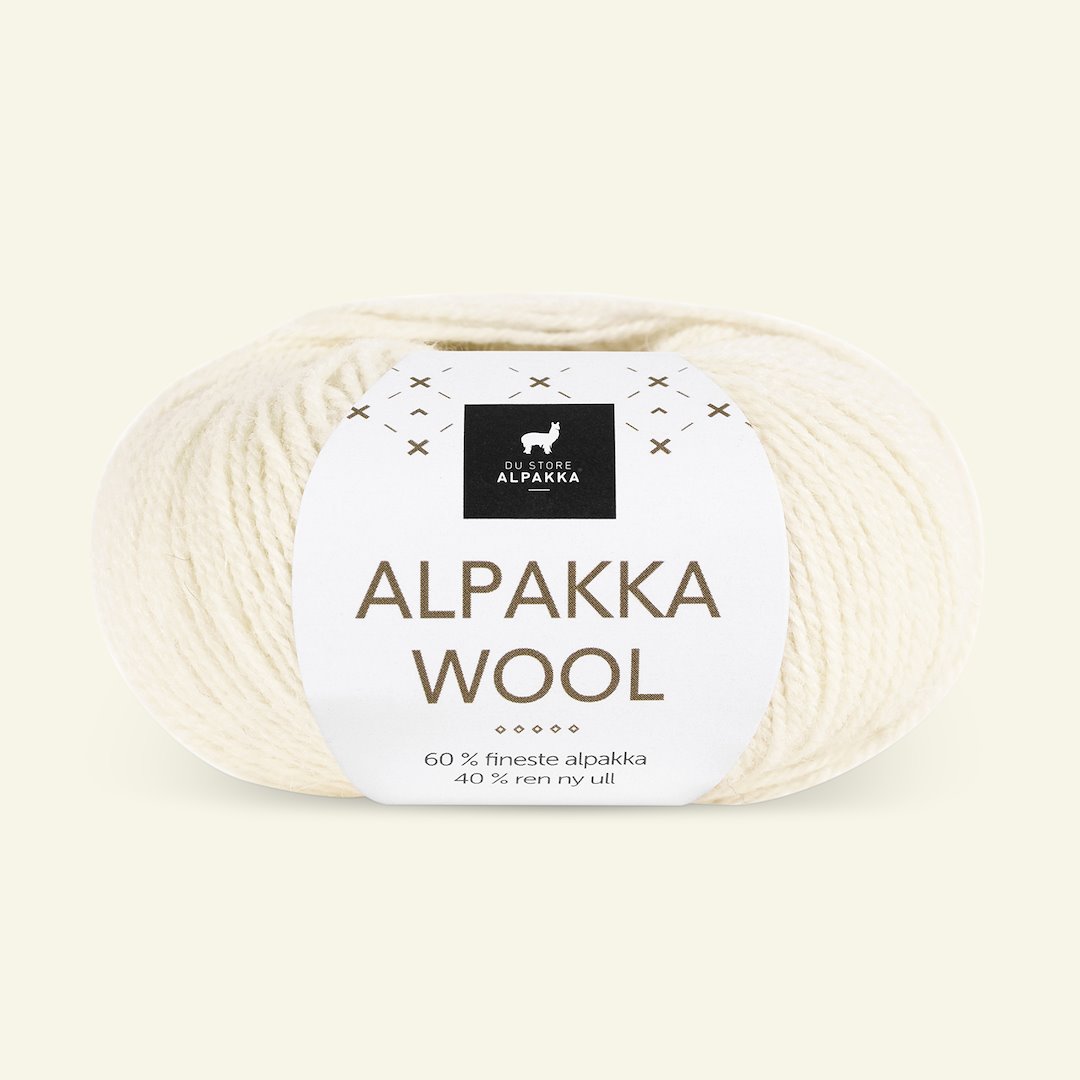 Se Du Store Alpakka, alpaca uldgarn "Alpakka Wool", offwhite (501) hos Selfmade