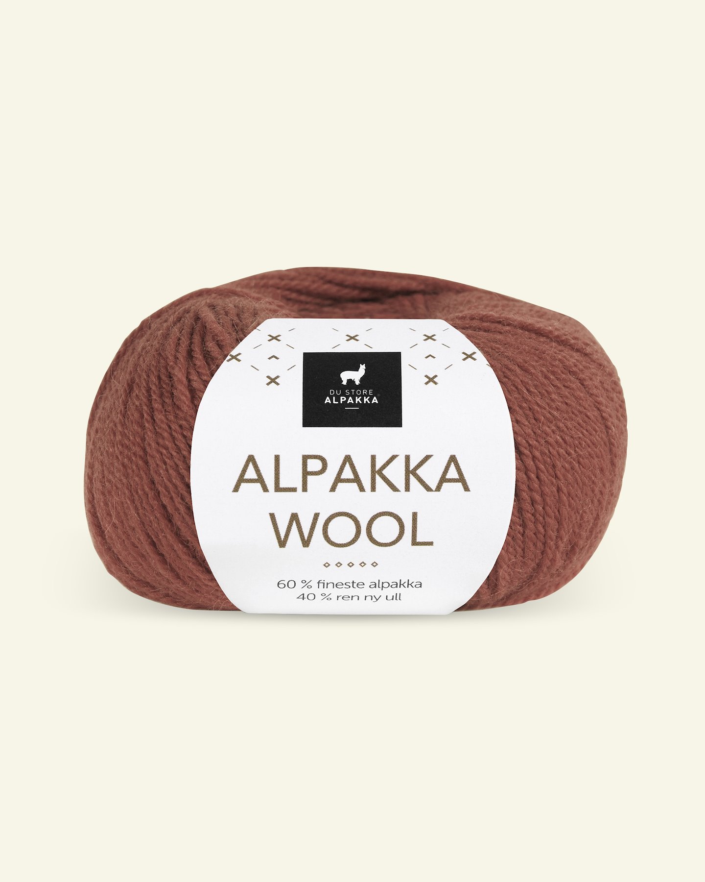 Du Store Alpakka, alpaca uldgarn "Alpakka Wool", rust (532) 90000561_pack