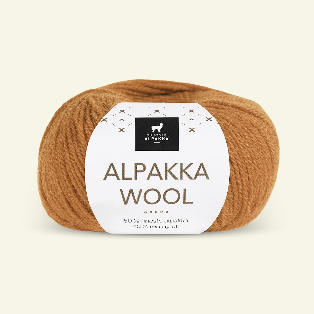 Billede af Du Store Alpakka, alpaca uldgarn "Alpakka Wool", safrangul (519)