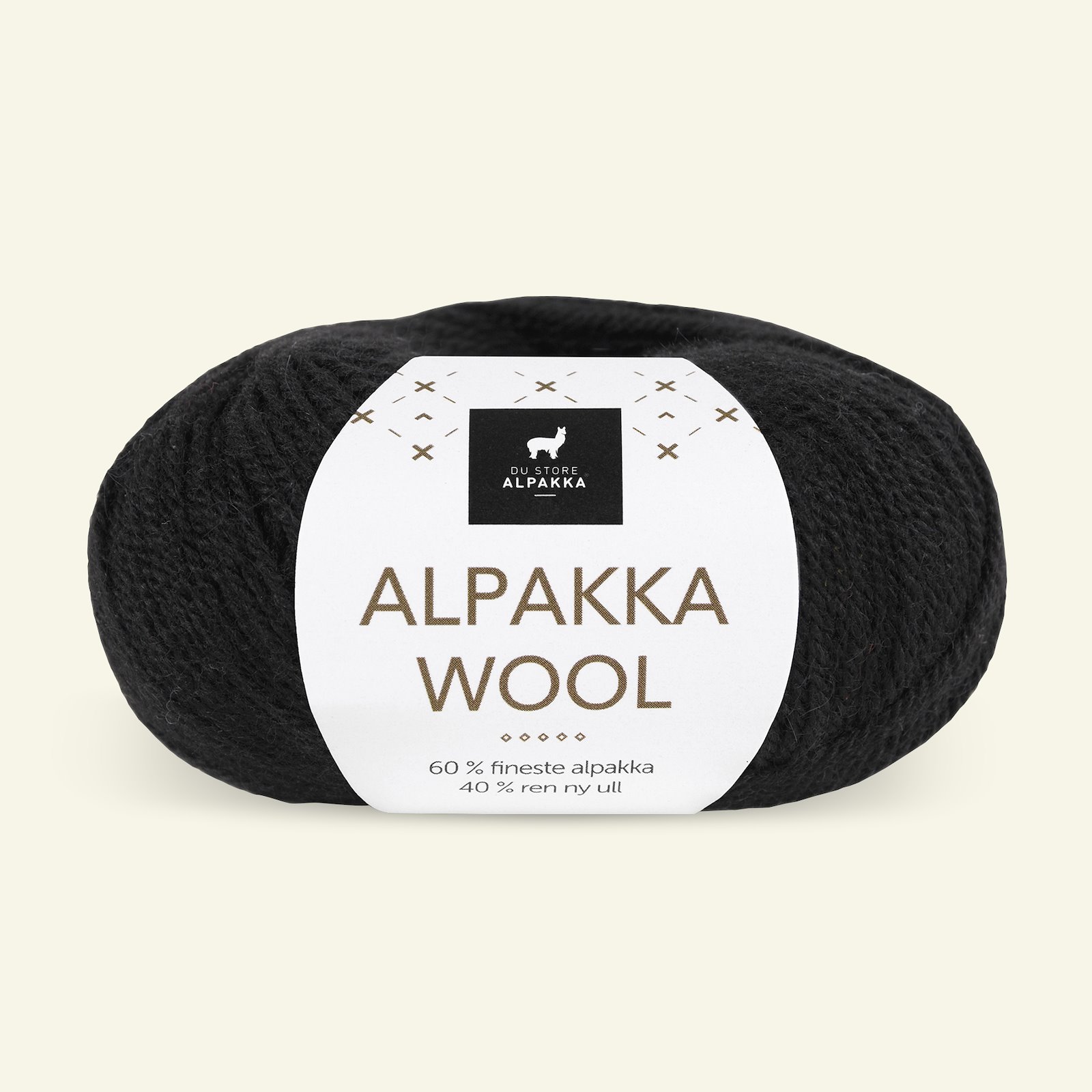Du Store Alpakka, alpaca wool yarn, "Alpakka Wool", black (526) 90000560_pack