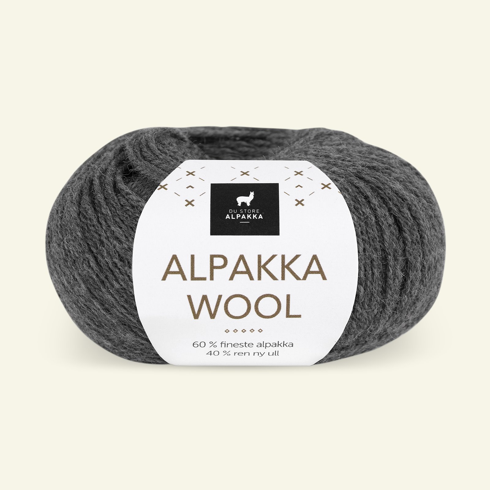 Du Store Alpakka, alpaca wool yarn, "Alpakka Wool", dark grey (503) 90000549_pack