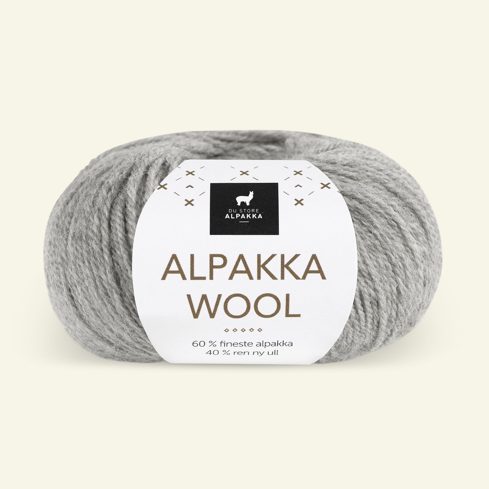 Du Store Alpakka, alpaca wool yarn, "Alpakka Wool", lt grey (502) 90000548_pack