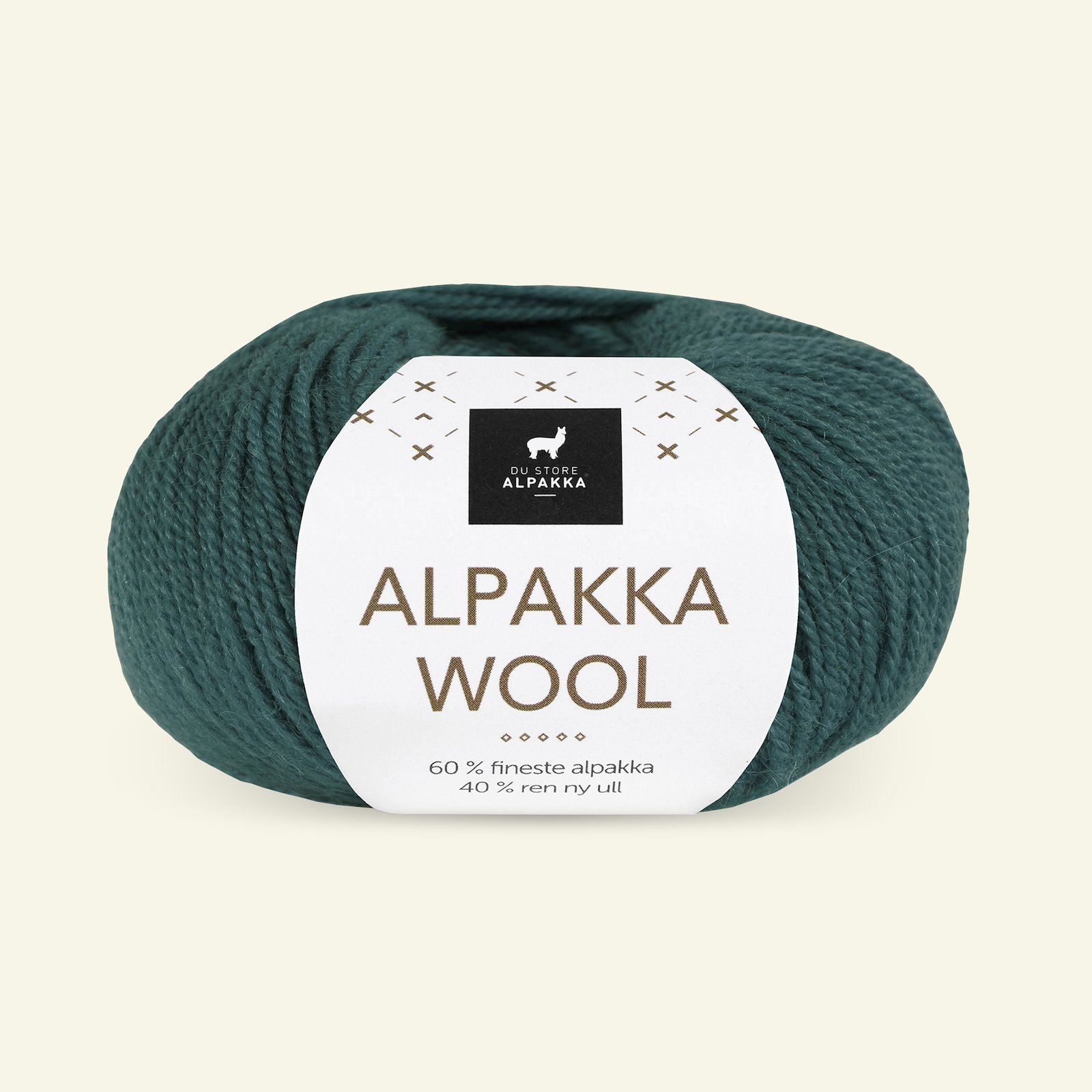 Du Store Alpakka, alpaka ullgarn "Alpakka Wool", blågrøn (524) 90000558_pack