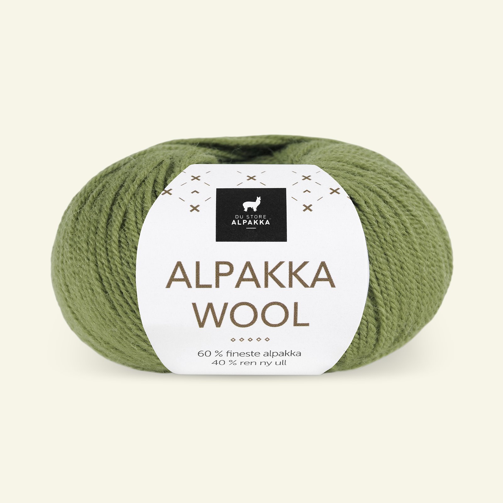 Du Store Alpakka, alpaka ullgarn "Alpakka Wool", grøn (518) 90000554_pack