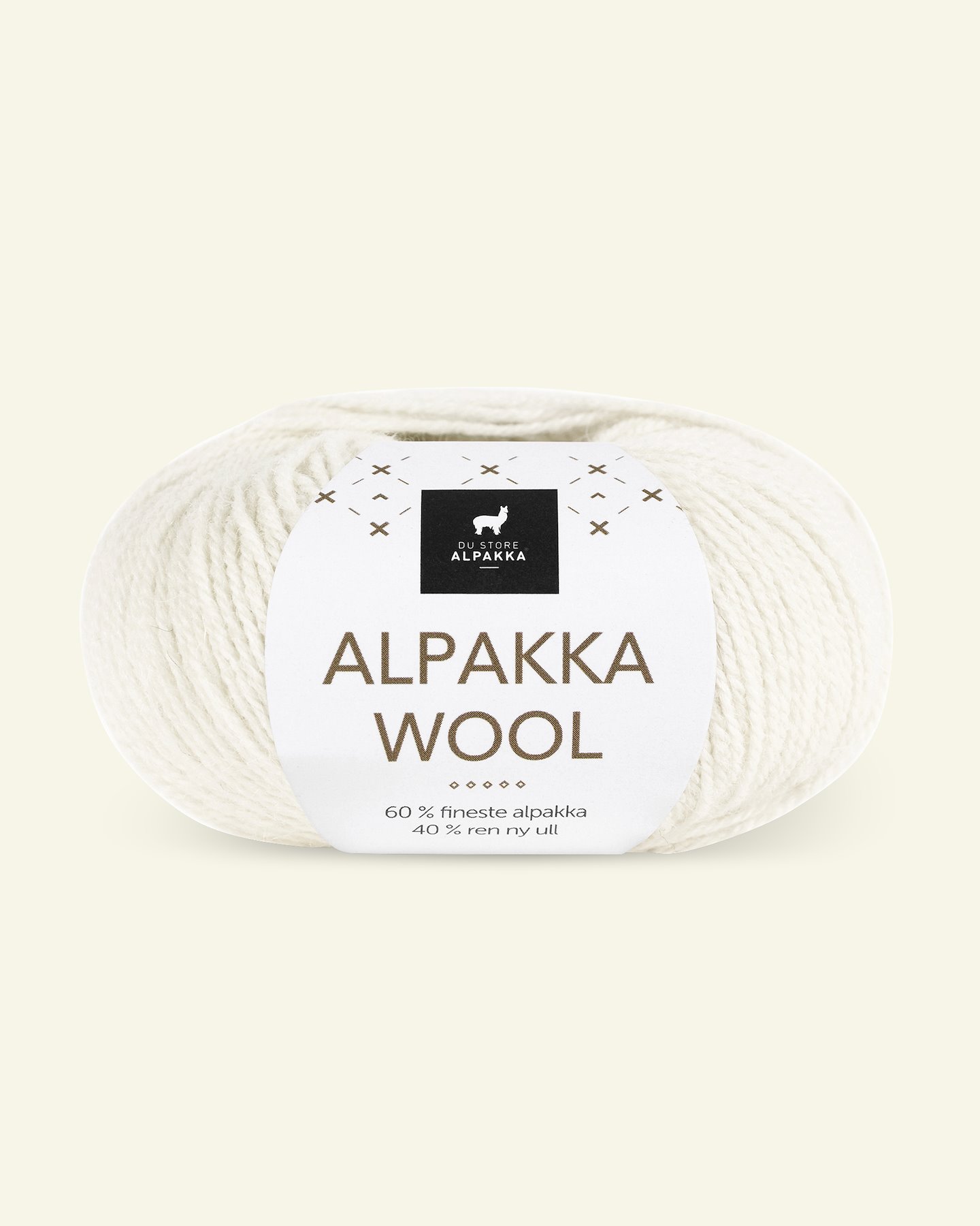 Du Store Alpakka, alpaka ullgarn "Alpakka Wool", hvid (533) 90000562_pack