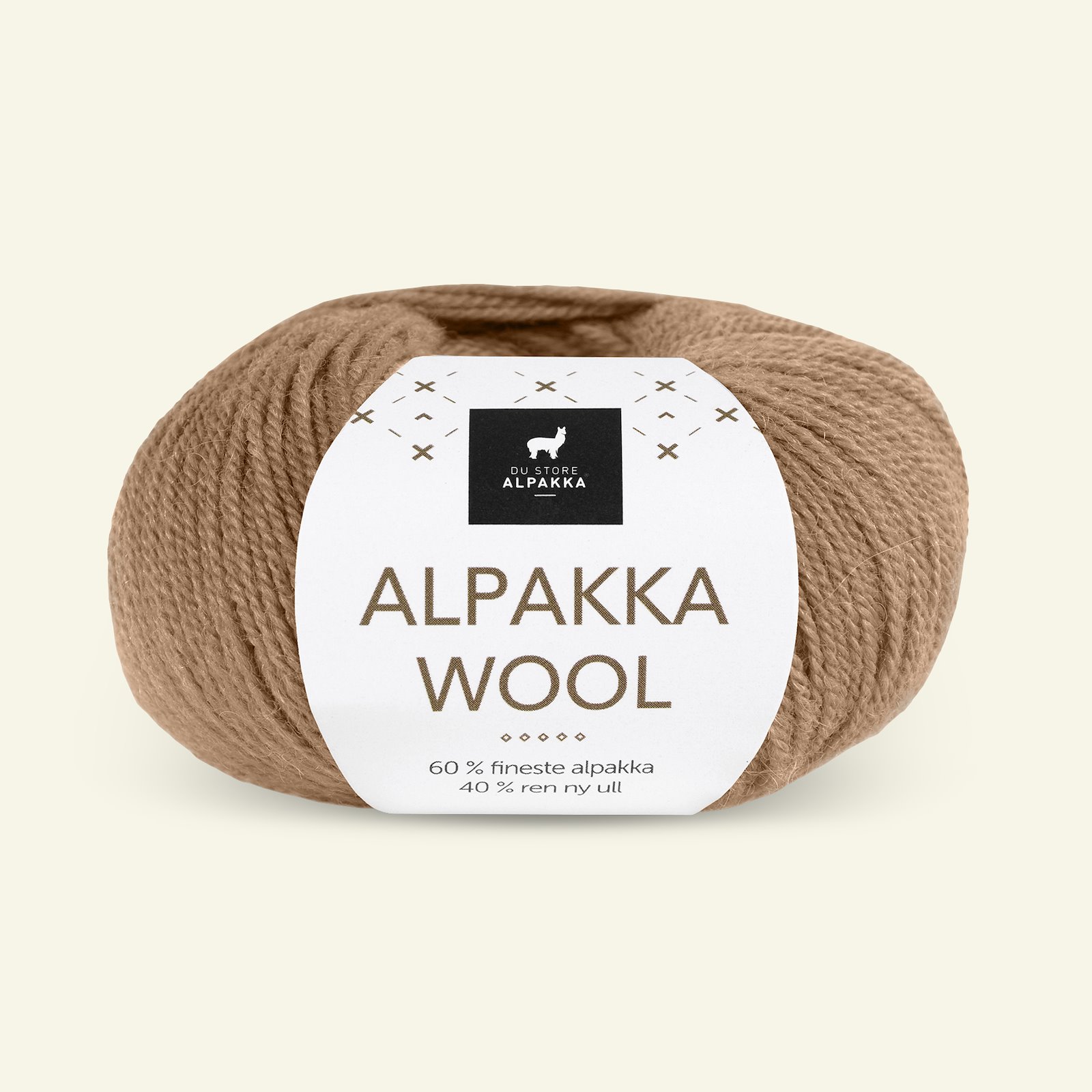 Du Store Alpakka, alpaka ullgarn "Alpakka Wool", karamel (550) 90000567_pack