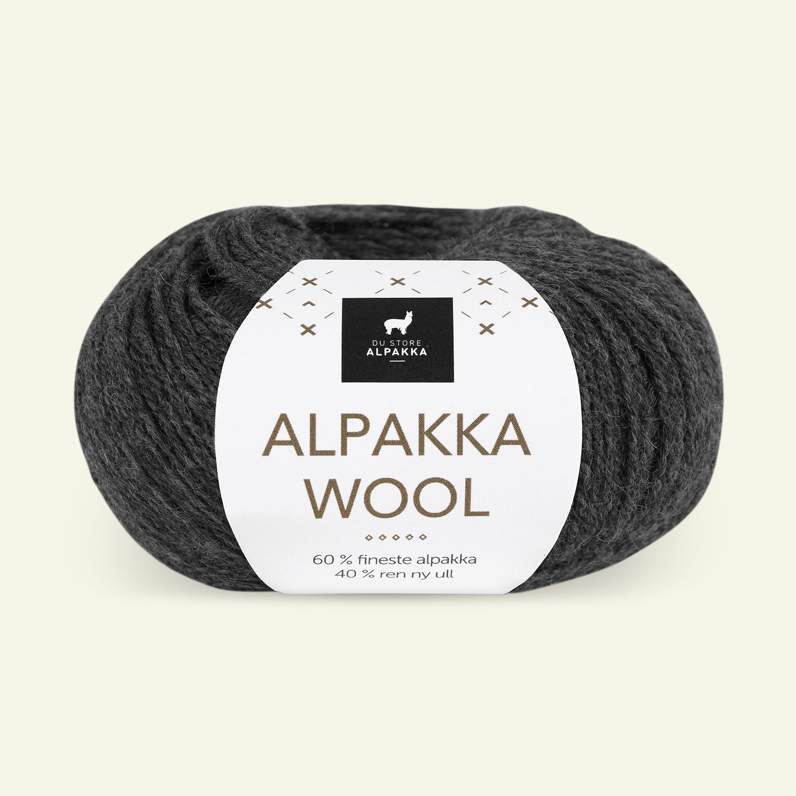 Du Store Alpakka, alpaka ullgarn "Alpakka Wool", koks mel. (504) 90000550_pack